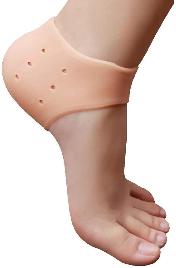 Anti-Crack Silicone Gel Heel Pads for Pain Relief – Moisturizing & Softening Foot Care Treatment Socks for Men & Women – Perfect for Dry Cracked Heels, Calluses & Daily Comfort at Home or Work