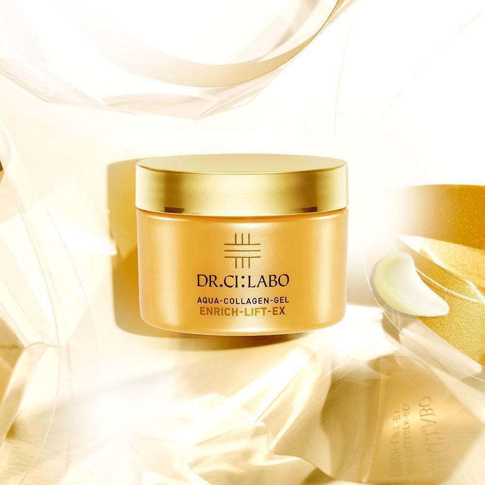 Dr.Ci:Labo Aqua Collagen Gel Enrich Lift Ex - Anti-Aging Face Moisturizer with Collagen & Hyaluronic Acid, 200g - Hydrating & Firming Skincare for Day & Night Use