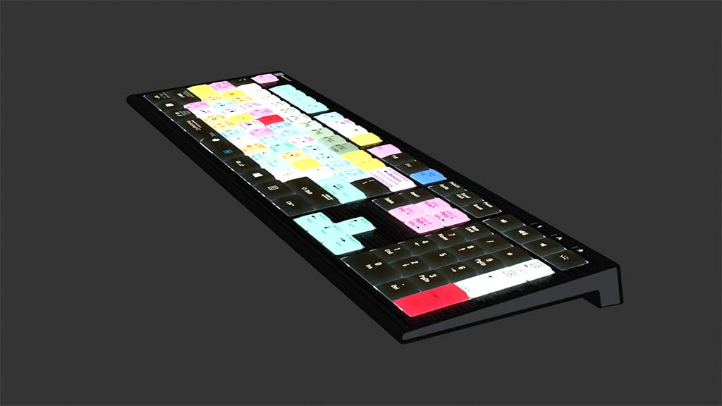 LogicKeyboard ASTRA 2 Series Backlit Wired Keyboard for Adobe Photoshop CC - US English Layout - Perfect for Graphic Designers & Photo Editors