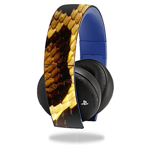 MightySkins Protective Skin Decal for Sony PS4 Gold Wireless Headset (Original Model ONLY) - Python Design - Gaming Accessories for Enhanced Style & Protection