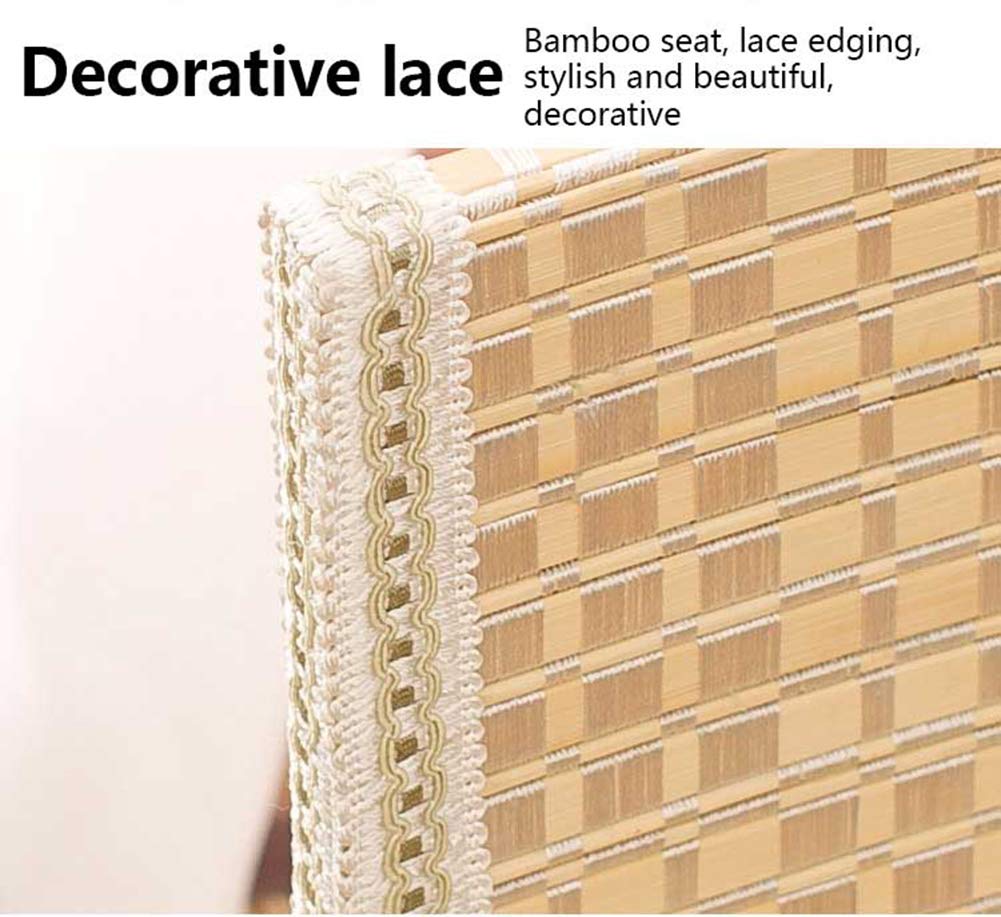 Stylish Bamboo Wicker Rattan Floor Cushion Chair - Foldable Beach & Bay Window Seating (46x38x41cm/18x15x16in) - Perfect for Indoor Lounging, Outdoor Relaxation & Asian-Inspired Home Decor