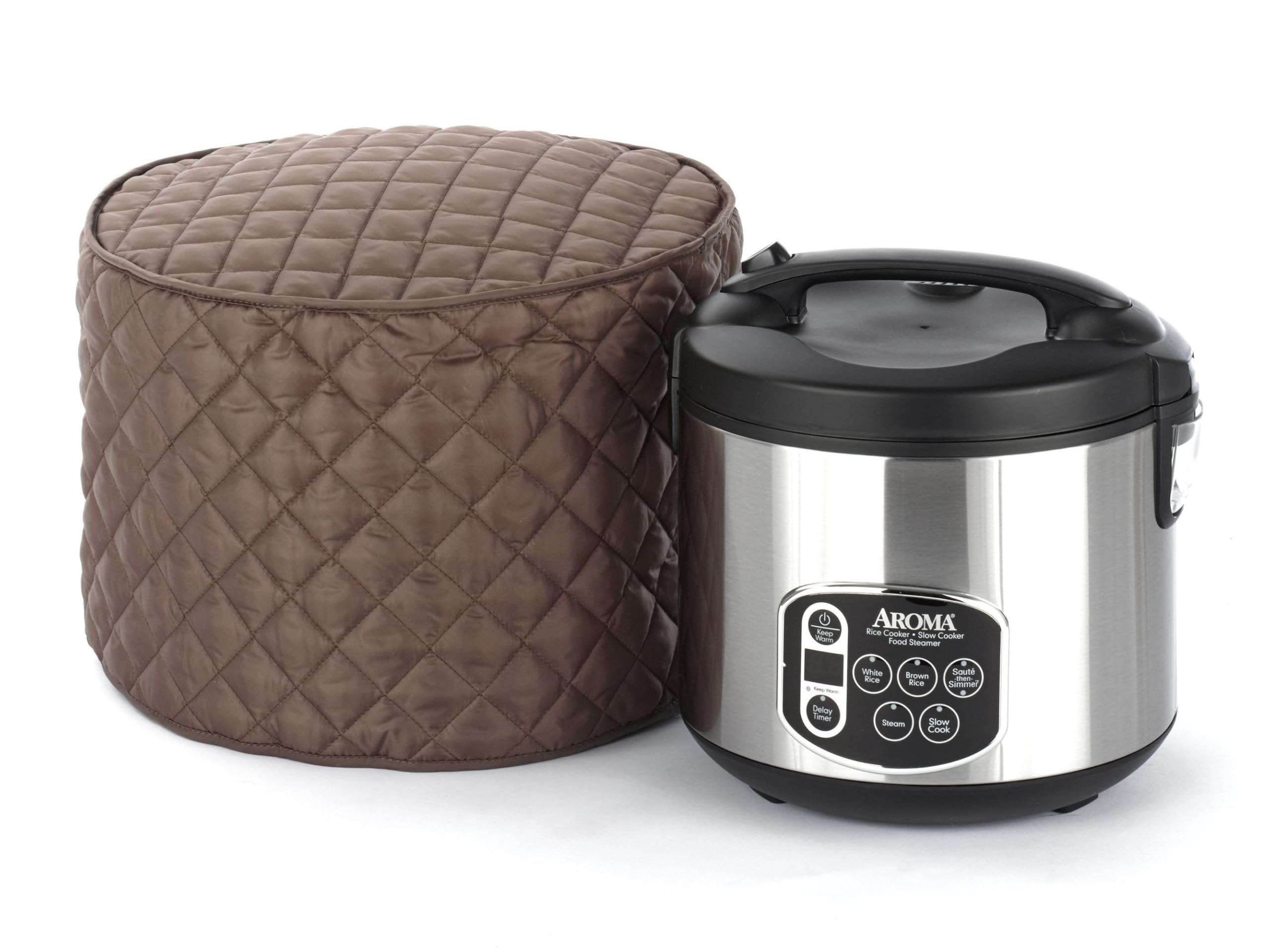 Covermates Keepsakes Rice Cooker Cover – Dustproof & Stain-Resistant Washable Appliance Protector – Bronze Kitchen Accessory for Countertop & Storage Protection