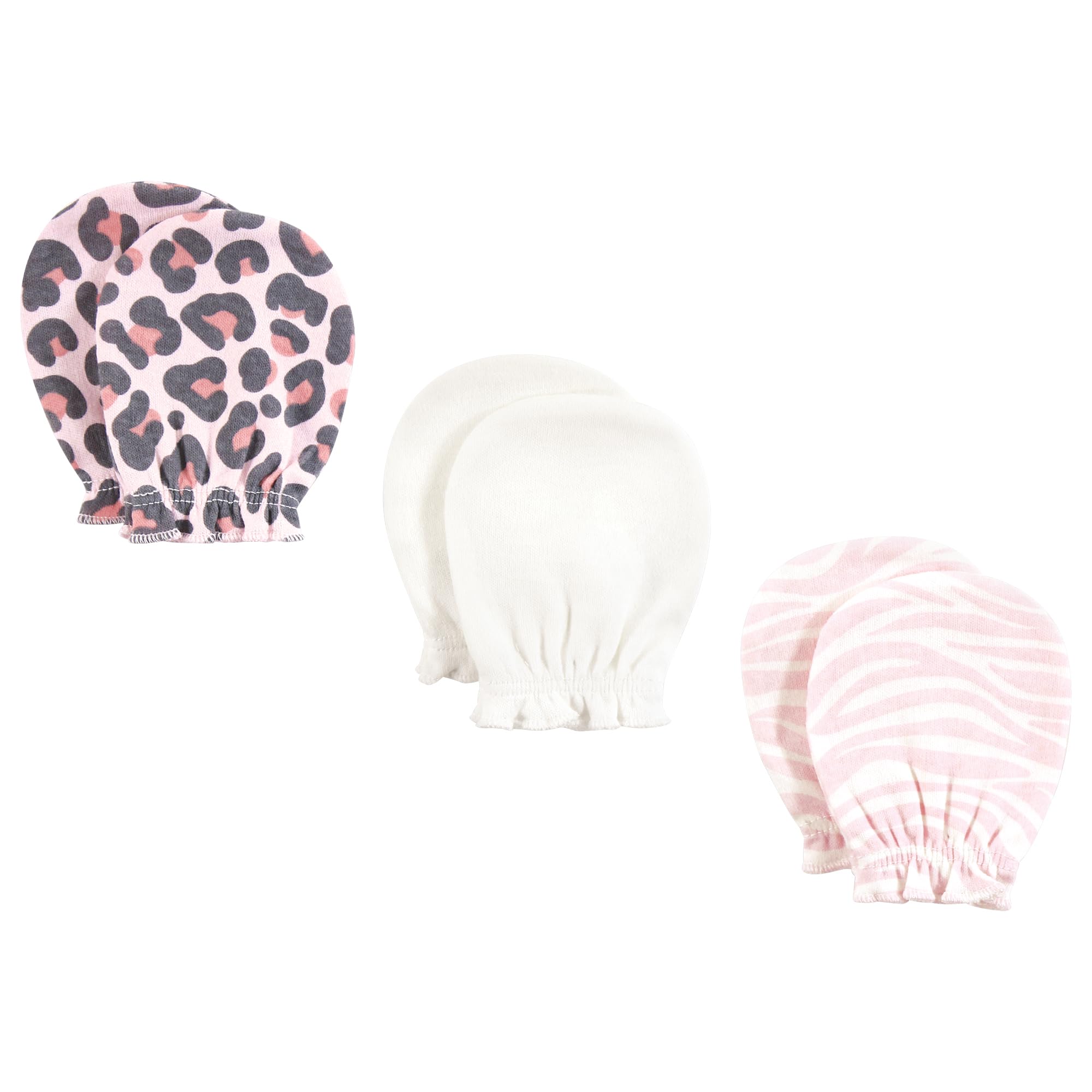 Hudson Baby Unisex Newborn Caps Mittens & Socks Set - Soft Leopard Print 0-6 Months | Cozy Winter Outfit for Infants & Photo Shoots