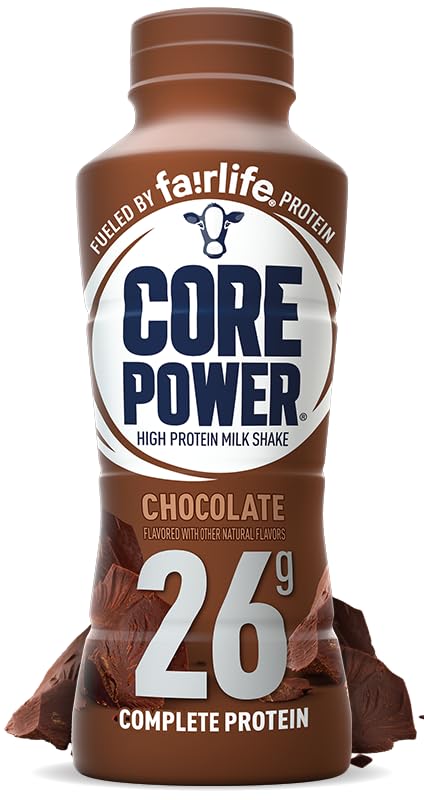 Fairlife Core Power High Protein Milk Shake - 26g Protein, 14 fl oz (Pack of 6) | Ready-to-Drink Protein Shake for Post-Workout Recovery, Muscle Building & Healthy Lifestyle | Variety Pack with Natural Flavors