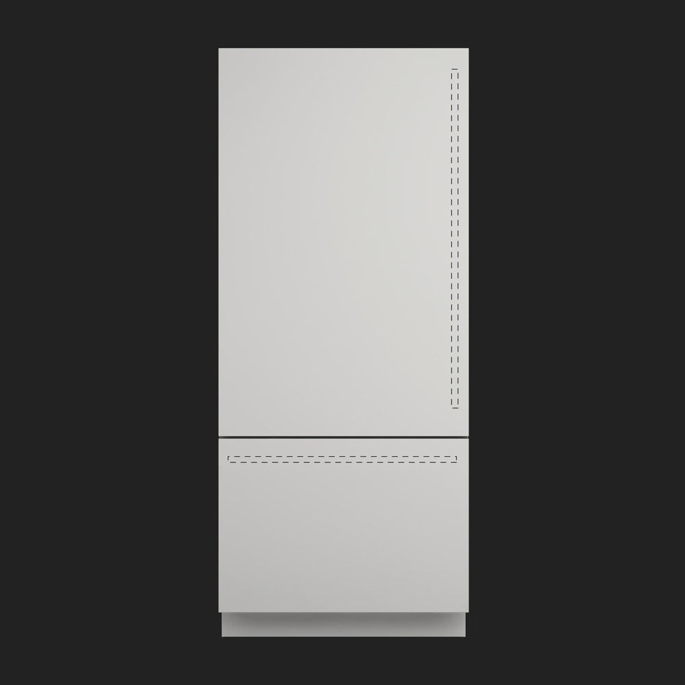 Fulgor Milano 36 Inch 14.7 Cu Ft Built-In Refrigerator - Panel Ready Door with Adjustable Hinges (Model F7IBM36O1) - Perfect for Modern Kitchens and Luxury Homes