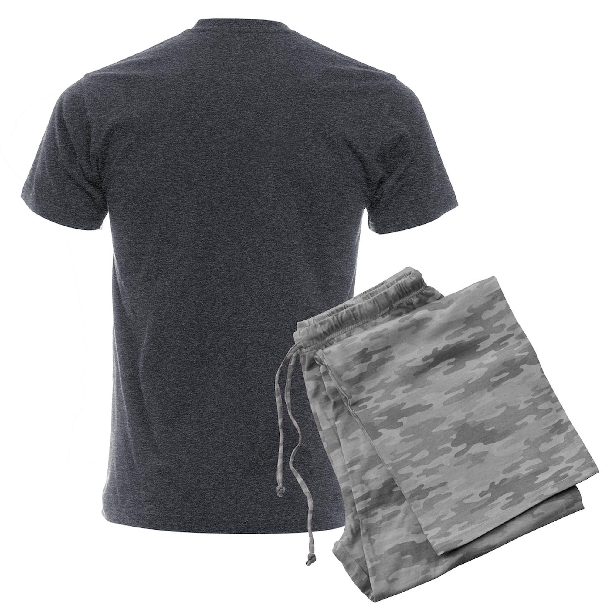 Funny Men's Charcoal Pajamas - 'I'm Kind Of A Big Dill' Novelty Sleepwear | Comfortable Cotton Lounge Pajama Set for Relaxing at Home, Gifts for Dads & Food Lovers