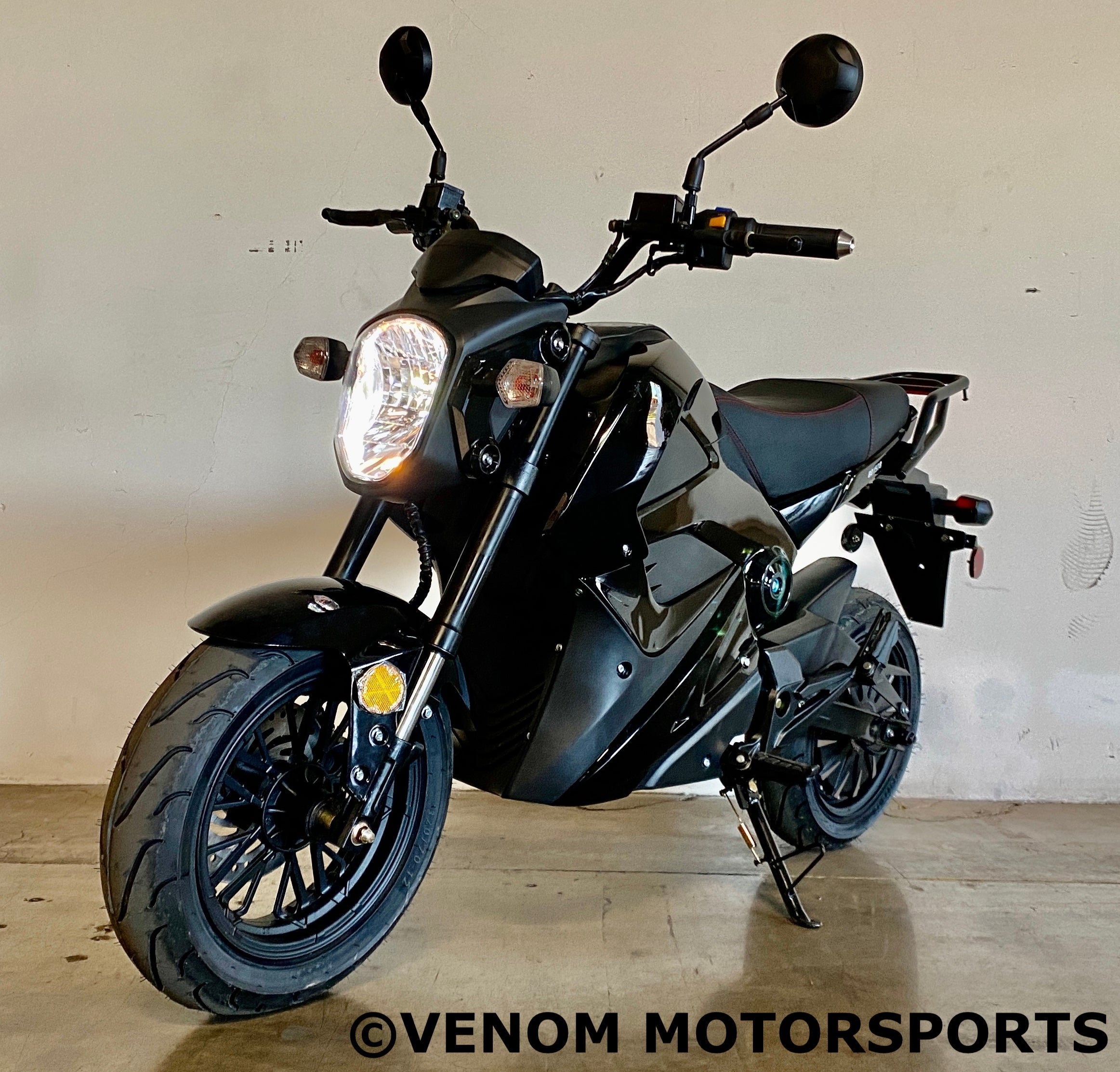 Venom E Vader 2000W 72V High-Power Electric Motorcycle - Brushless Motor for Adults, Long-Range Commuting & Off-Road Adventure