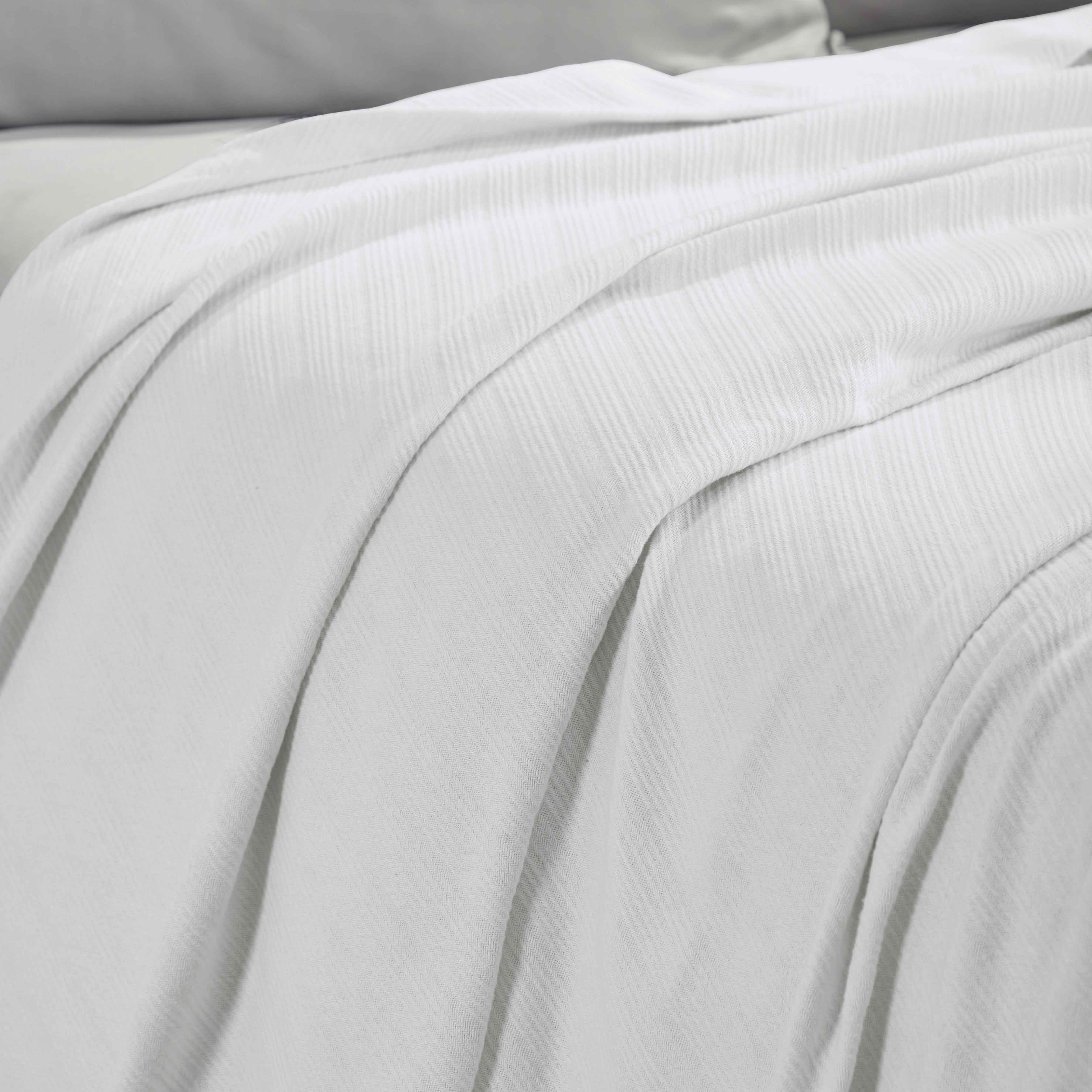 Premium Milan Cotton Textured Striped Lightweight Woven Blanket - Soft & Breathable Throw for Sofa, Bed, Picnic & Outdoor Use