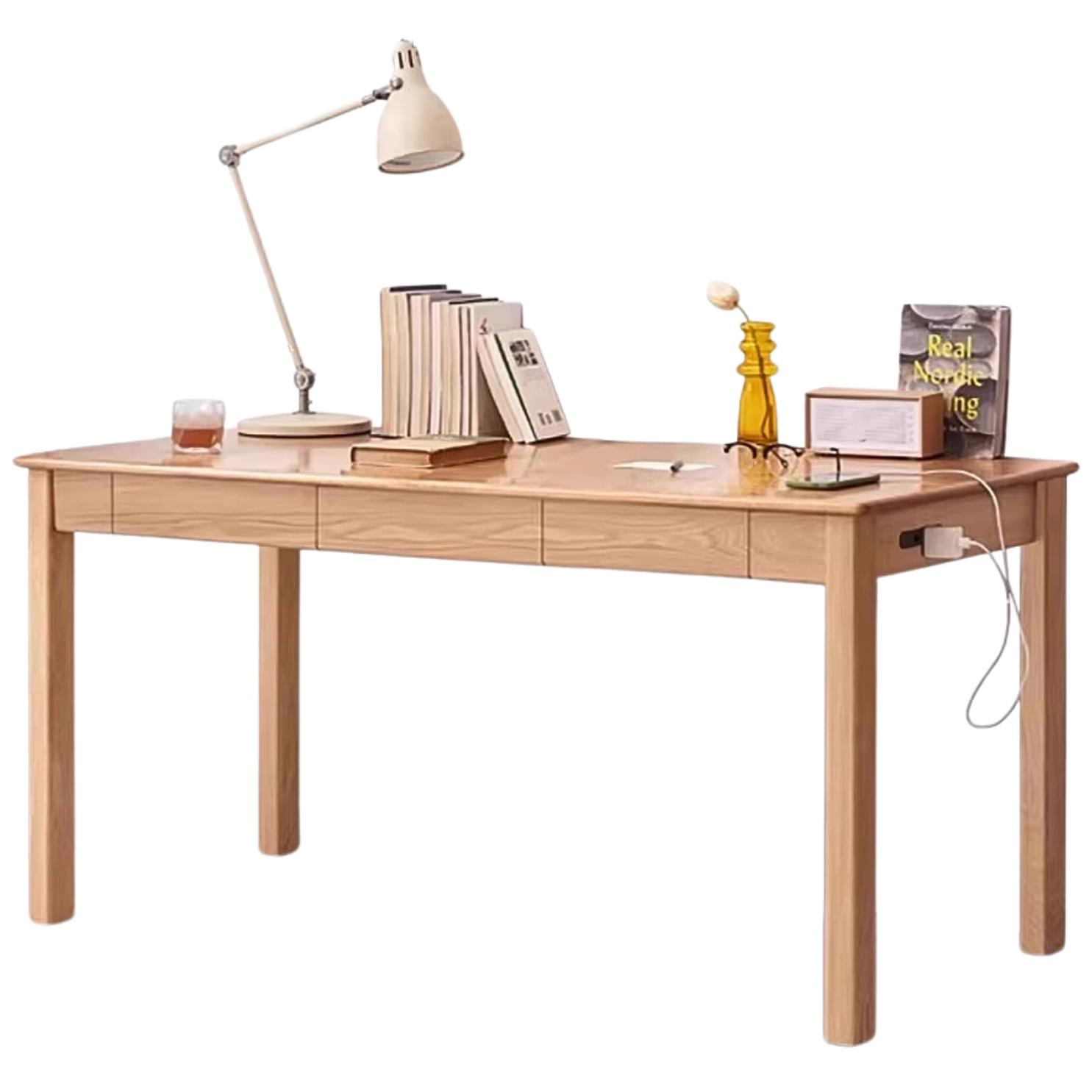 78.7x23.6x29.5 inch /200х60x75сm / Natural Wood Color / Ash desk
