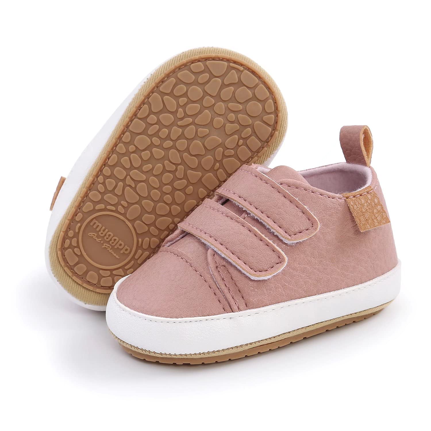 **Non-Slip Rubber Sole High-Top PU Leather Sneakers for Baby Boys & Girls – First Walking Shoes for Toddlers & Newborns – Perfect for Indoor Play, Outdoor Adventures & Special Occasions**