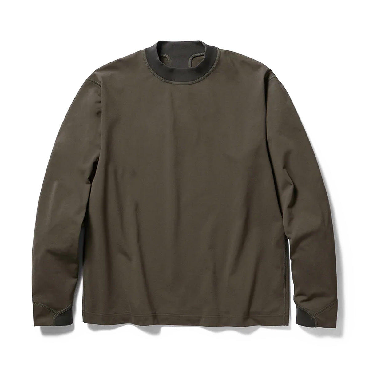 Goldwin Crewneck Long Sleeve T-Shirt 'Black Olive' - Comfortable Casual Wear for Men & Women | Perfect for Everyday Outfits, Street Style & Layering
