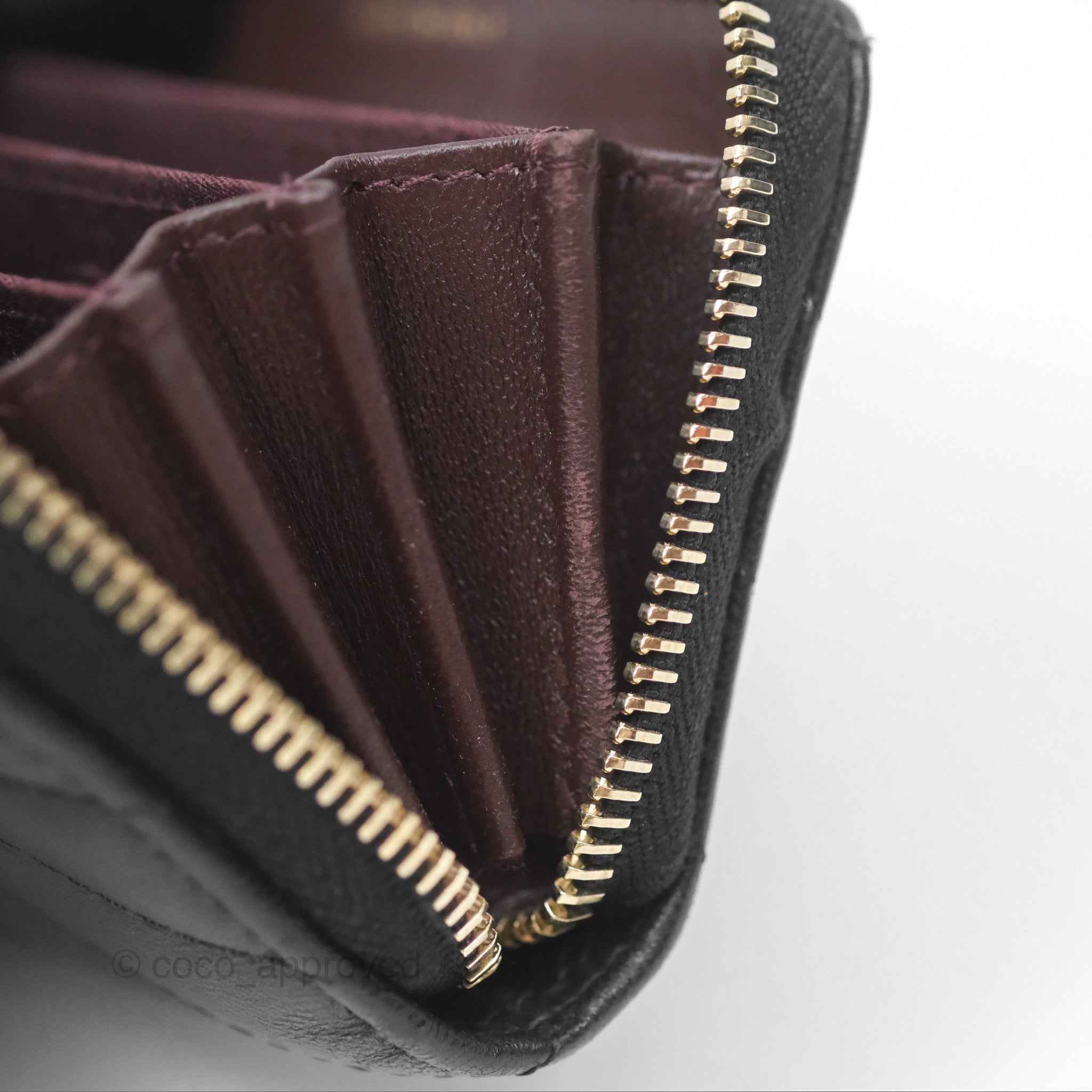 Chanel Chevron Zipped Coin Purse - Black Lambskin with Gold Hardware | Luxury Small Wallet for Women | Perfect for Parties, Travel & Everyday Use