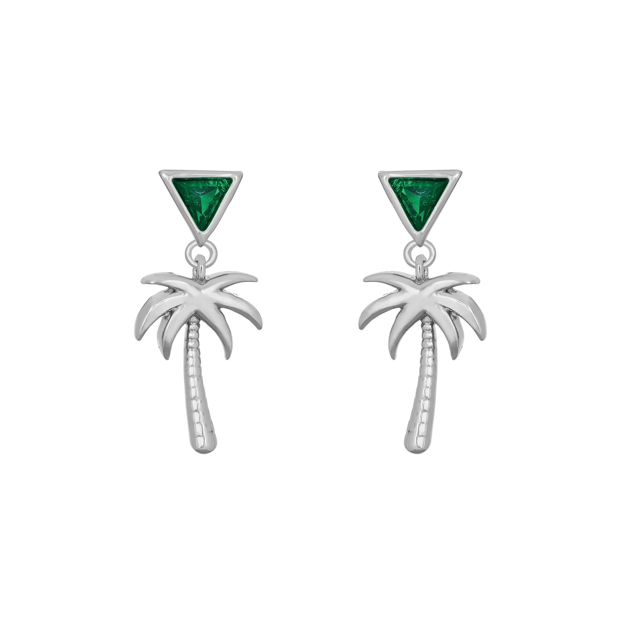 Stylish Palm Tree Earrings for Women - Tropical Dangle Hoop Earrings - Perfect for Beach Vacations, Summer Parties & Boho Fashion