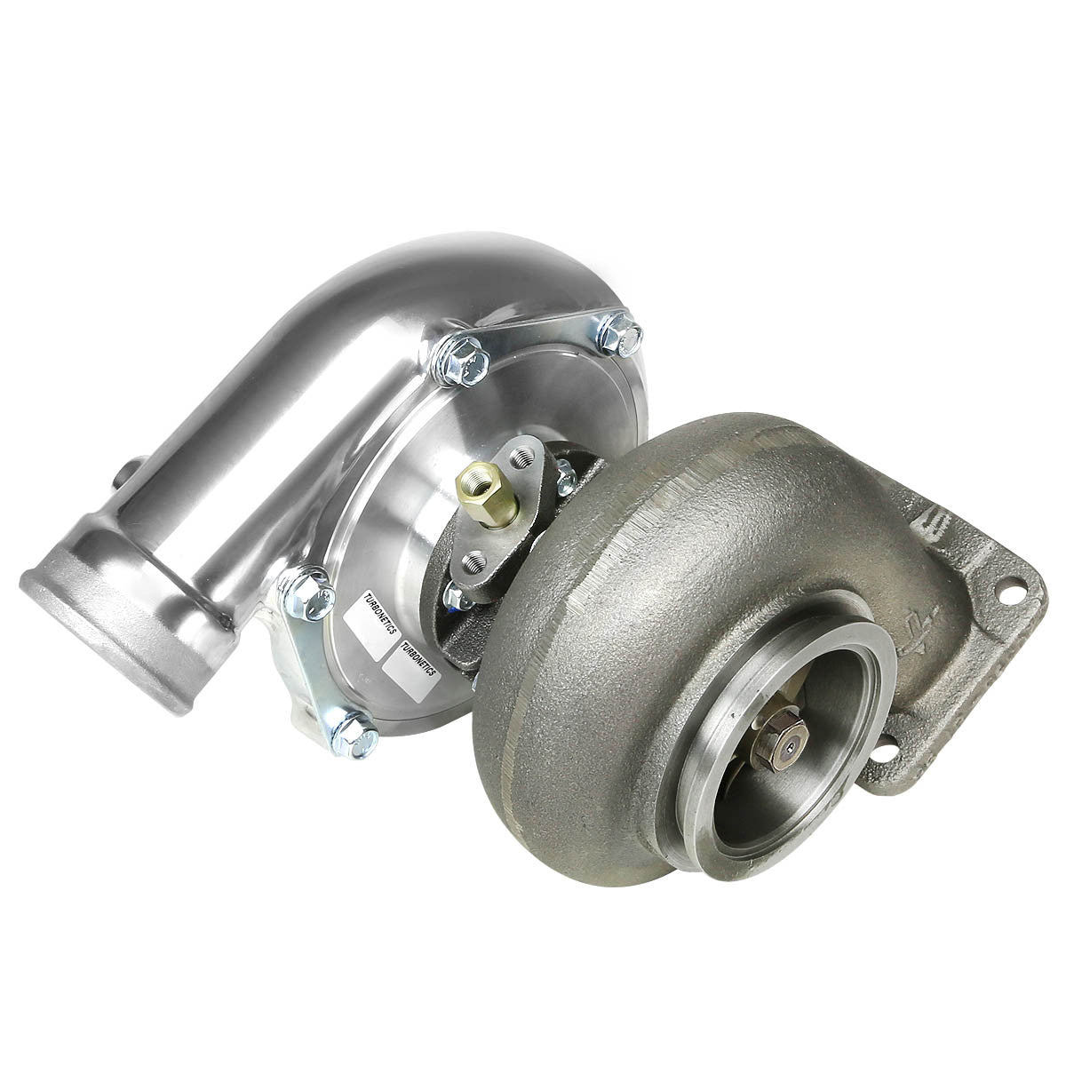 60 Series Journal Bearing T4 AR.81 3 Inch V Band Turbocharger - 650HP Performance Upgrade for Diesel Trucks & Racing Applications