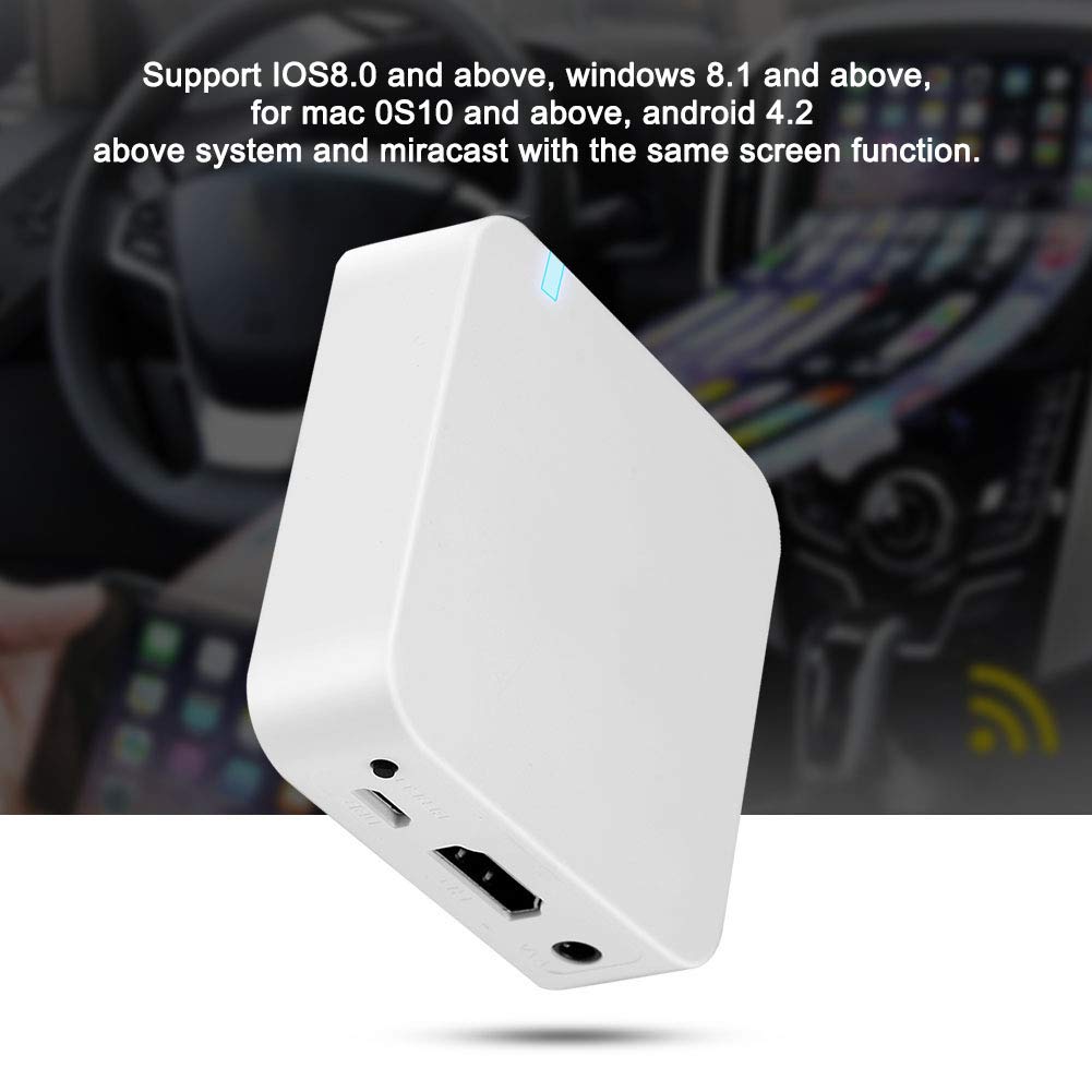Taidda Wireless Car WiFi Display Box - Smart HDMI Screen Mirroring & Airplay AV Receiver for Seamless In-Car Entertainment | Perfect for Road Trips, Streaming & GPS Navigation
