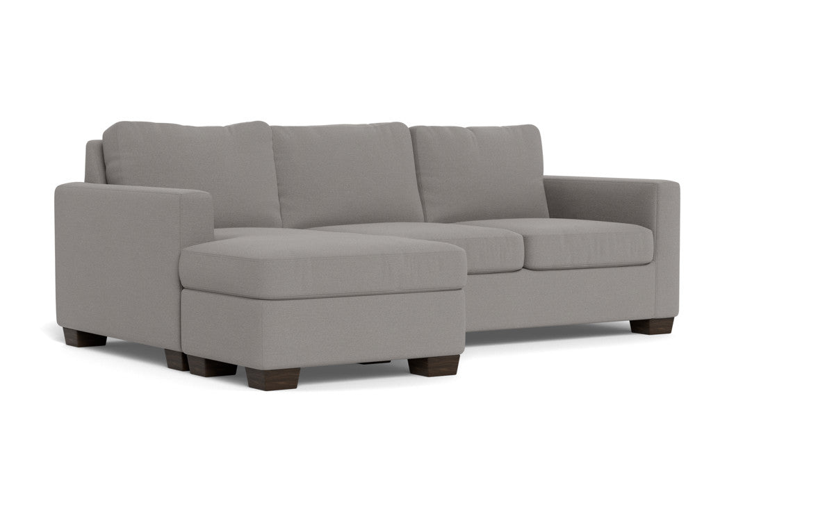 Reversible Chaise Queen Sleeper Sofa Bed with Storage - Modern Convertible Sectional Couch for Small Spaces, Living Room, Guest Room & Apartment