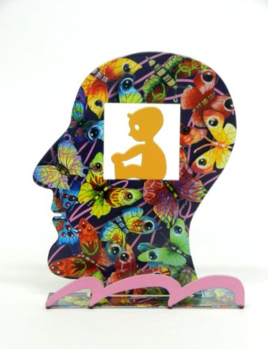 David Gerstein Sculpture BABY HEAD - Modern Art Serigraph for Home Decor, Office Display & Unique Gift Ideas