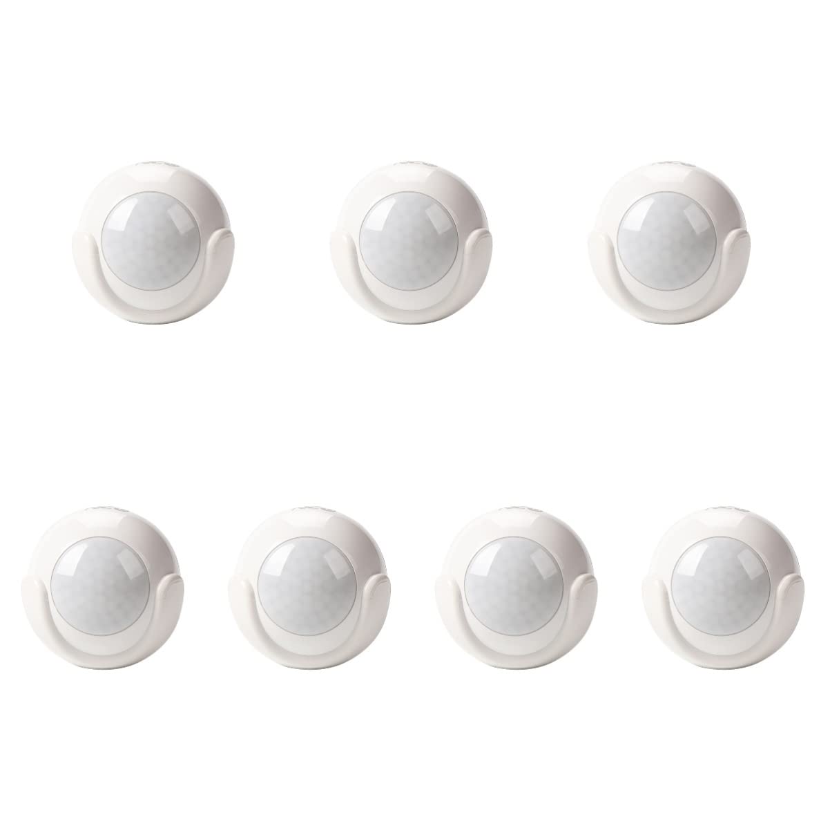 Mobestech 7 Pack Wireless WiFi PIR Motion Sensor Detector - Smart Home Security Alarm System for Indoor/Outdoor Use, Pet Immune, Night Vision - Perfect for House, Office, Garage, and Backyard Monitoring