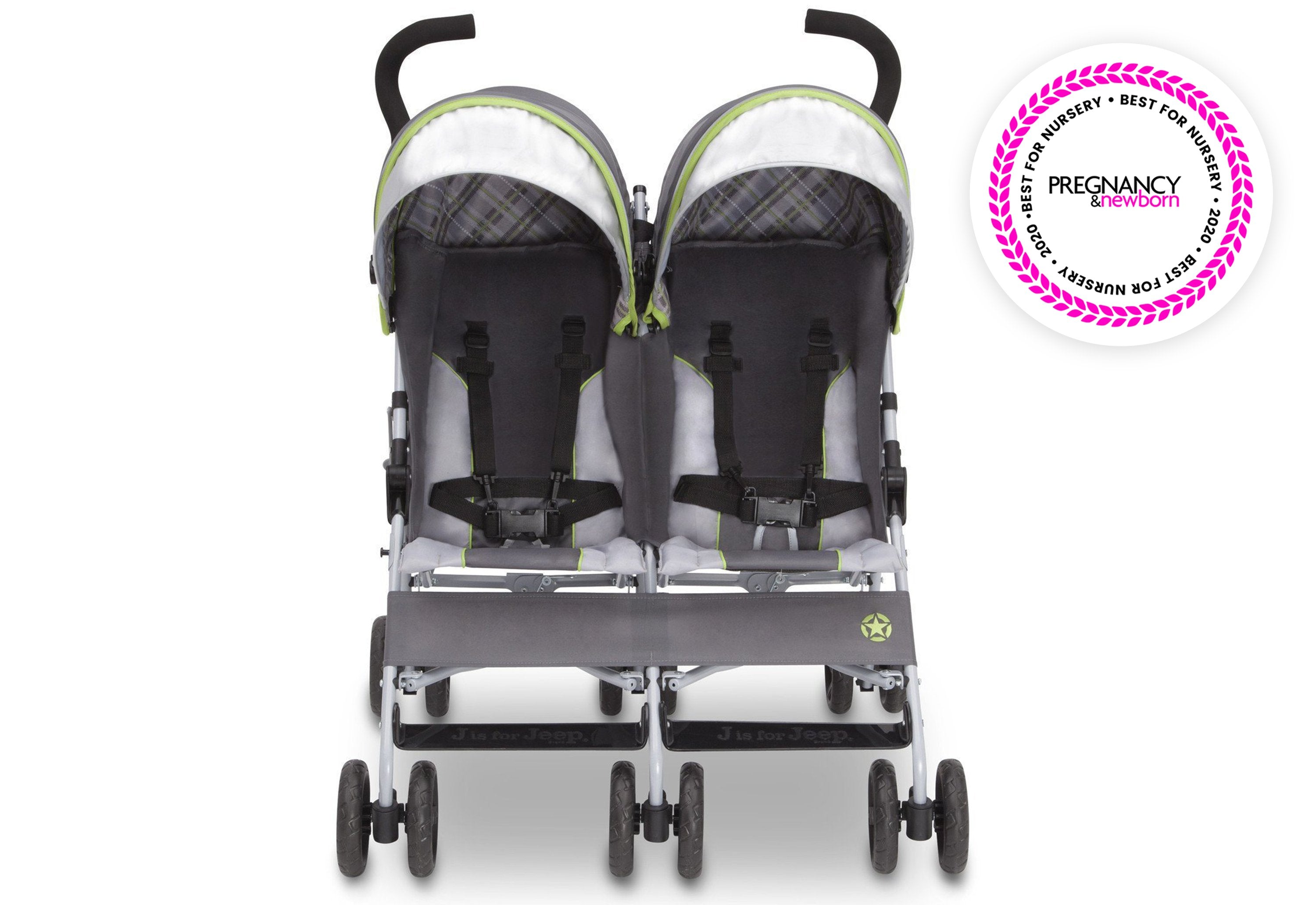 Jeep® Scout Double Stroller - Lightweight & Durable Side-by-Side Baby Stroller for Twins - Perfect for Shopping, Travel & Outdoor Adventures