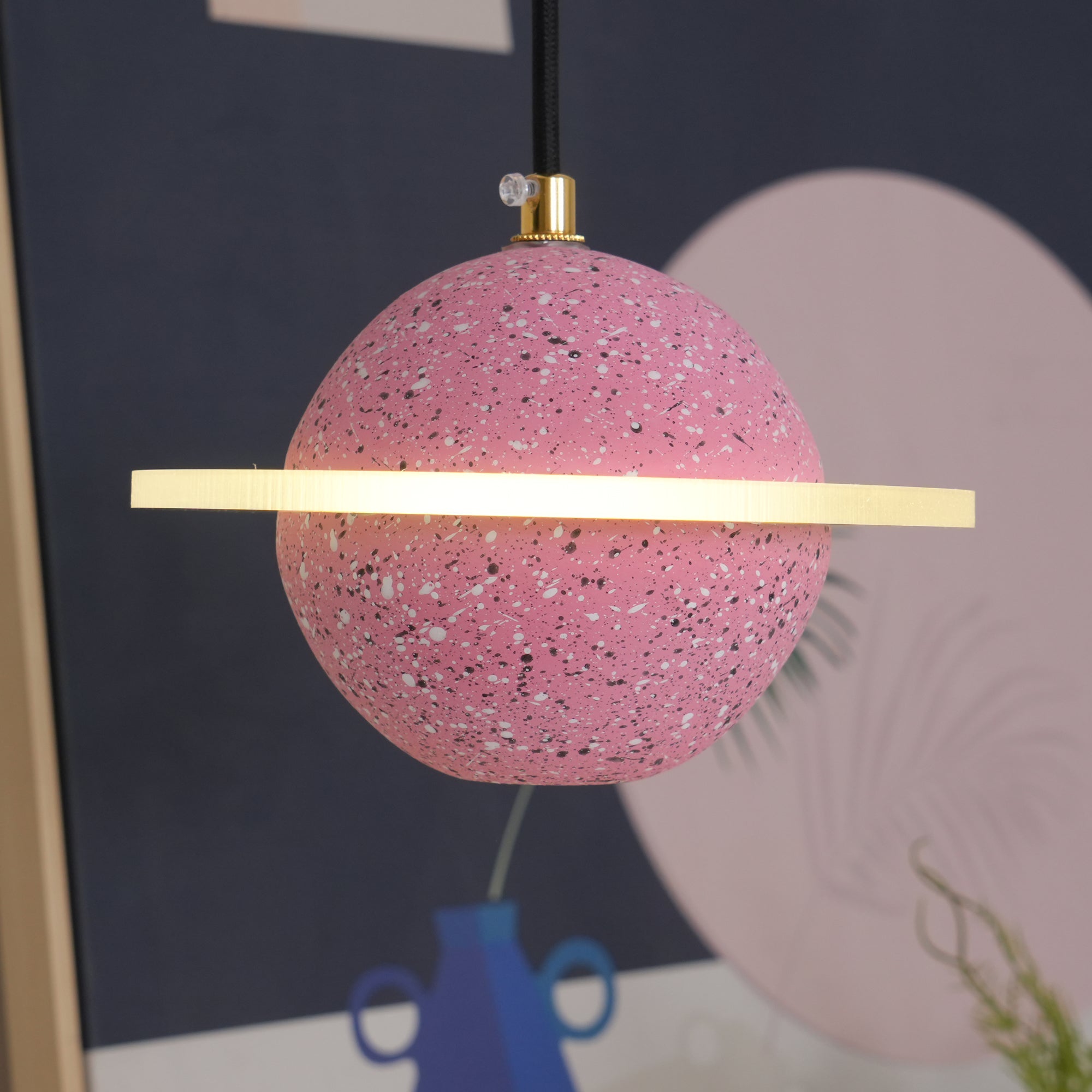 Artsy Planet Pendant Light - Modern Celestial Ceiling Fixture for Bedroom, Living Room & Nursery Decor | Solar System Inspired Lighting for Home & Office