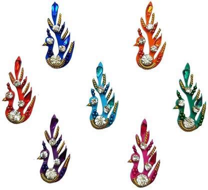 Gold Designer Bridal Bindi for Women - Traditional Indian Forehead Jewelry for Weddings, Parties & Festivals | Multicolor Bindis for Ladies, Brides & Girls | Perfect for Indian Weddings, Cultural Events & Special Occasions
