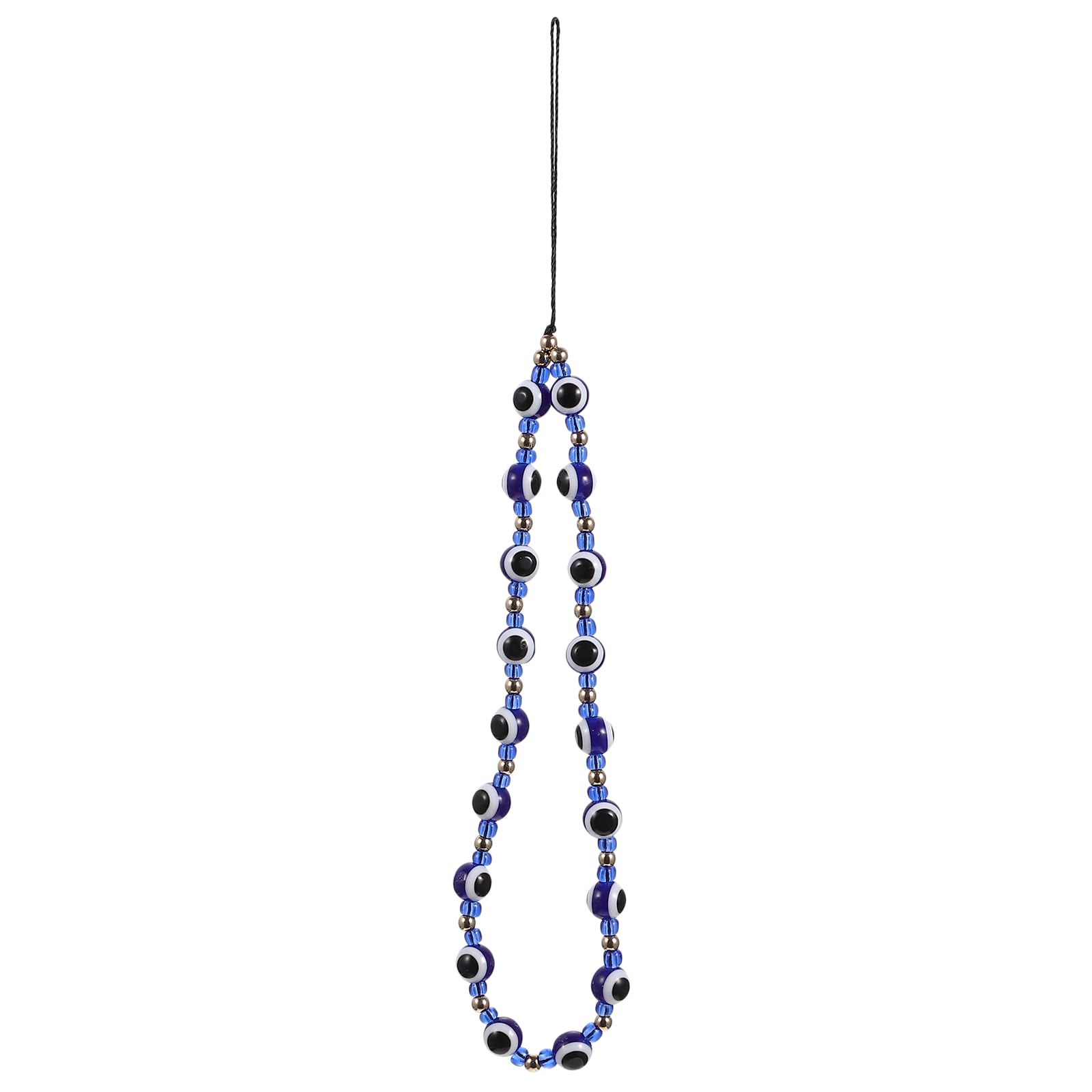 PartyKindom Cute Evil Eye Phone Charm Strap - Kawaii Phone Chain Keychain with Beads, Stylish Phone Accessories for Women & Girls, Perfect for Everyday Use, Gifts, and Travel