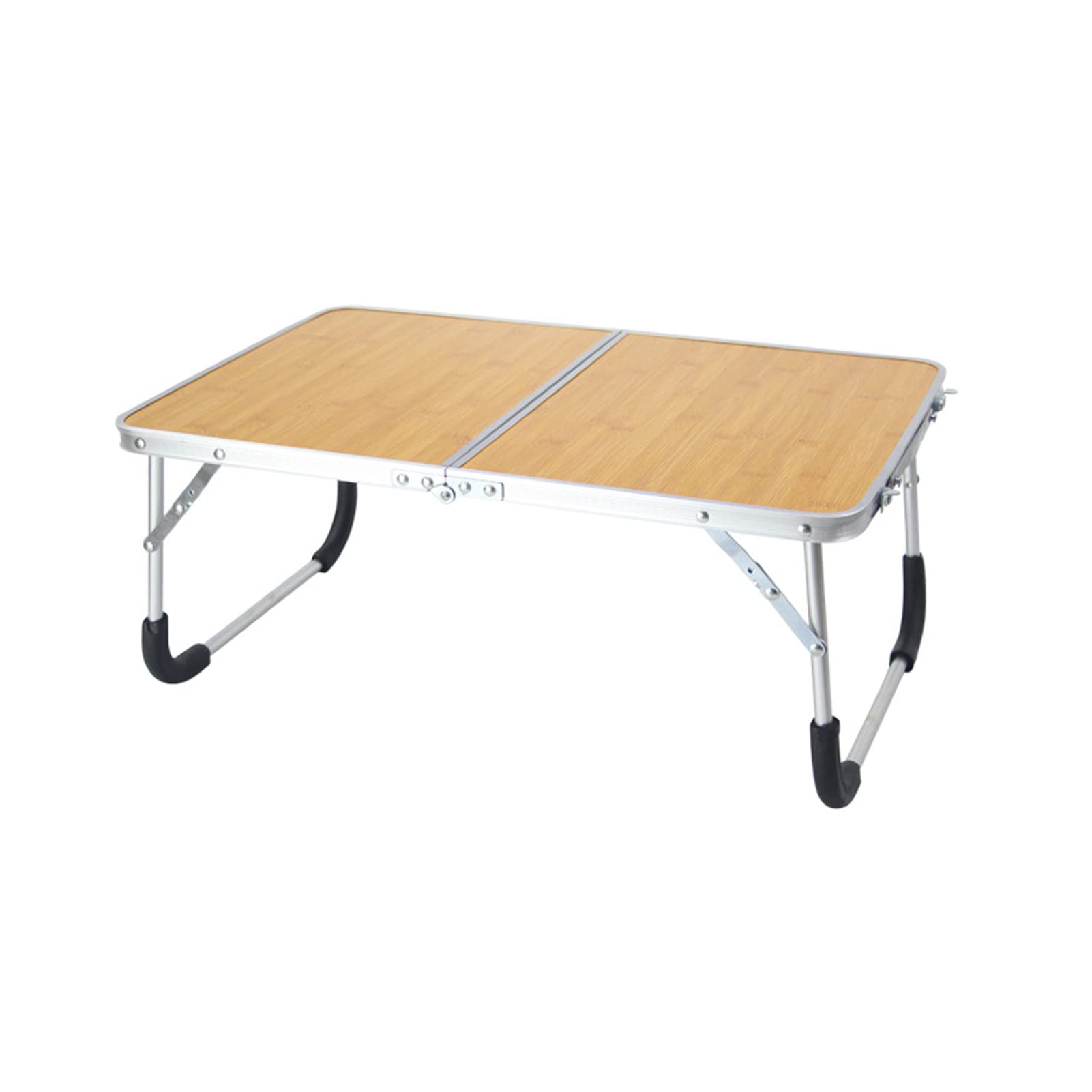 Portable Folding Table - Lightweight Bamboo Camping Table for Outdoor Travel, Beach, Picnic & BBQ | Compact Laptop Desk for Patio, Party & Home Use | Easy Storage & Carry
