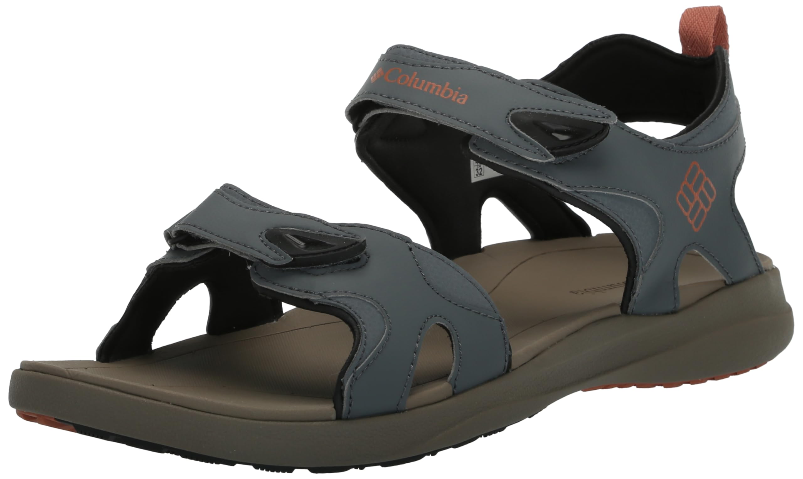 Columbia Men's 2 Strap Comfortable Outdoor Sandals - Black/Ti Grey Steel - Size 15 US - Perfect for Hiking, Beach & Summer Adventures
