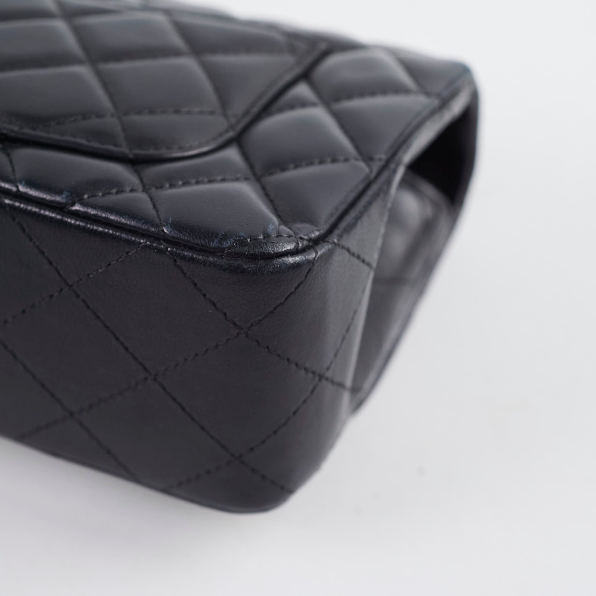 Chanel Mini Rectangle Lambskin Black Leather Flap Bag (23 Series) - Luxury Crossbody Purse for Women, Perfect for Evening Parties & Date Nights