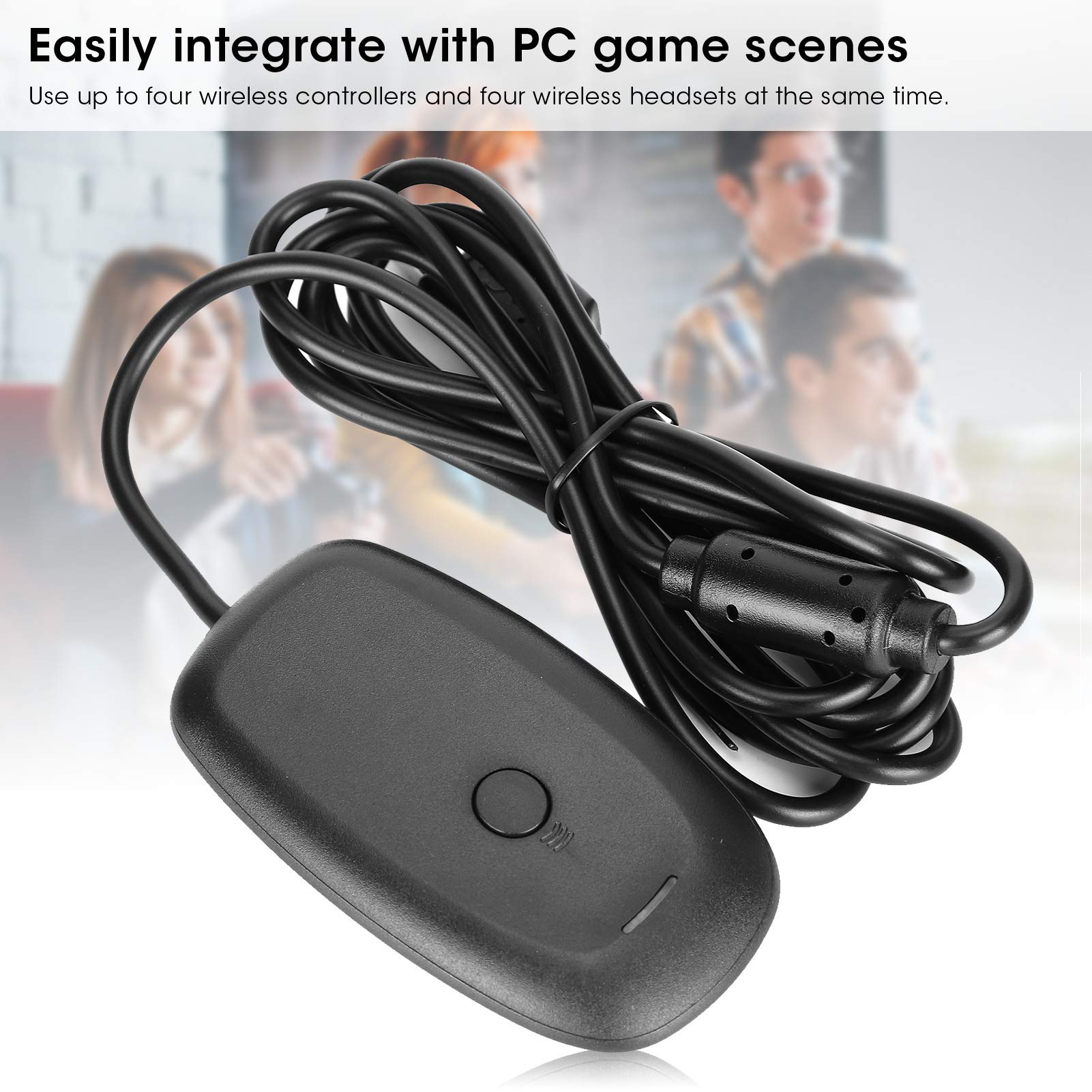 Original Title: USB Gaming Receiver Adapter Gaming Controller Adapter Console for 360 with CD ROM Driver,Provide a Experience    Optimized Title: Wireless USB Gaming Receiver Adapter for Xbox 360 Controller - Plug & Play with CD Driver - Enhanced Gaming Experience - Perfect for PC Gaming, Console Setup & Multiplayer Sessions