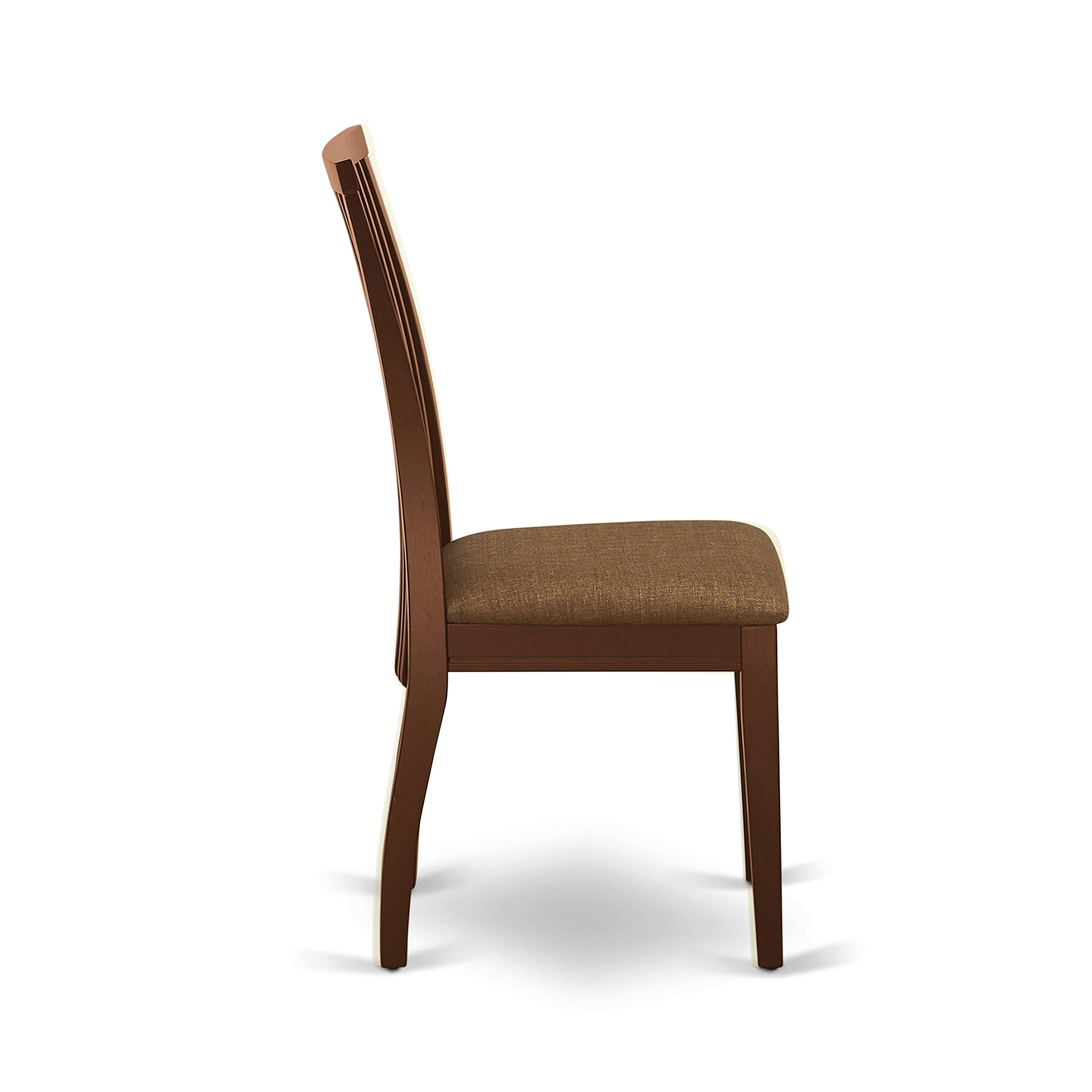East West Furniture ESIP3-MAH-C 3-Piece Modern Mahogany Dining Set - 30