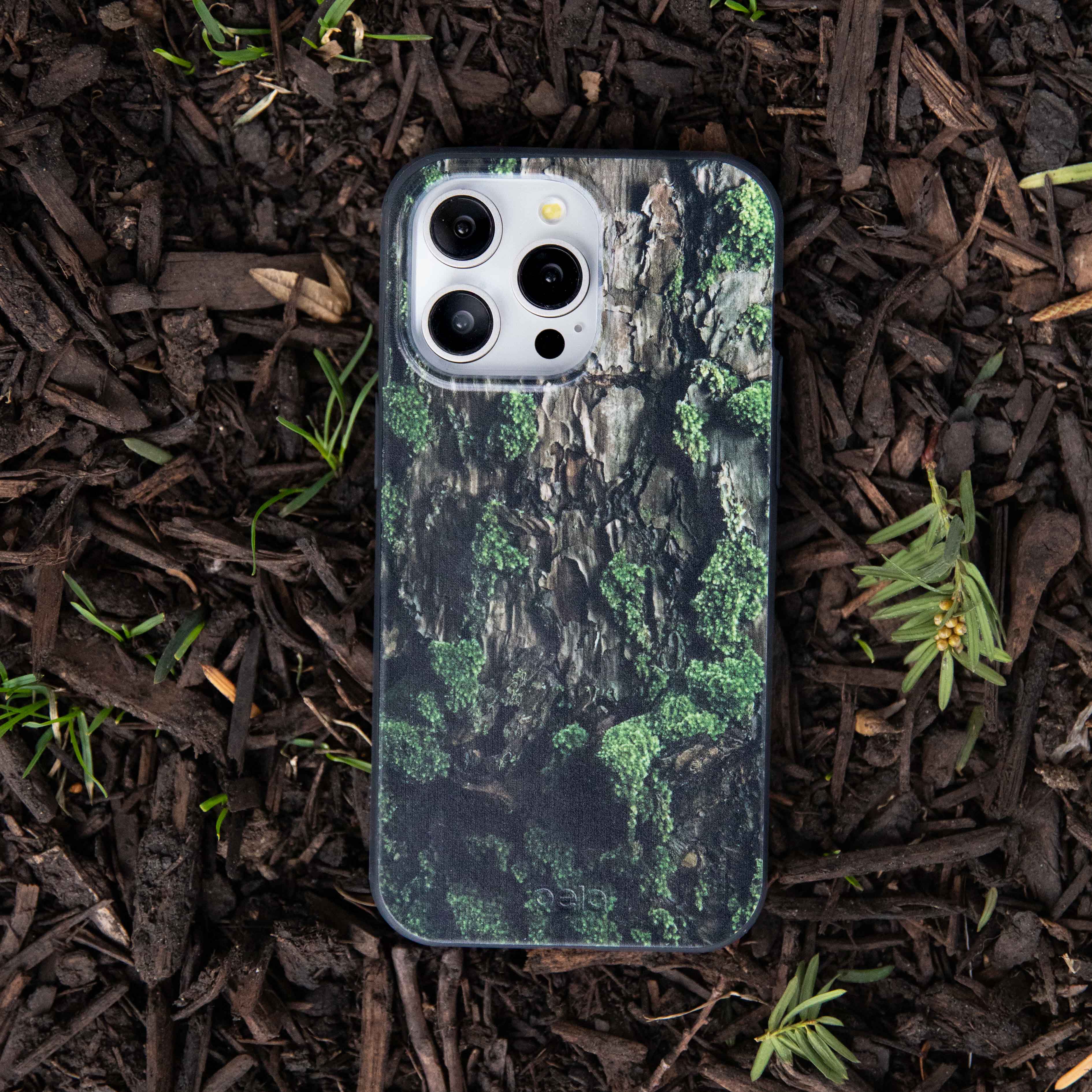 Premium Black Tree Bark iPhone 12 Mini Case - Slim Protective Phone Cover with Natural Texture | Perfect for Outdoor Adventures, Daily Use & Gift Giving