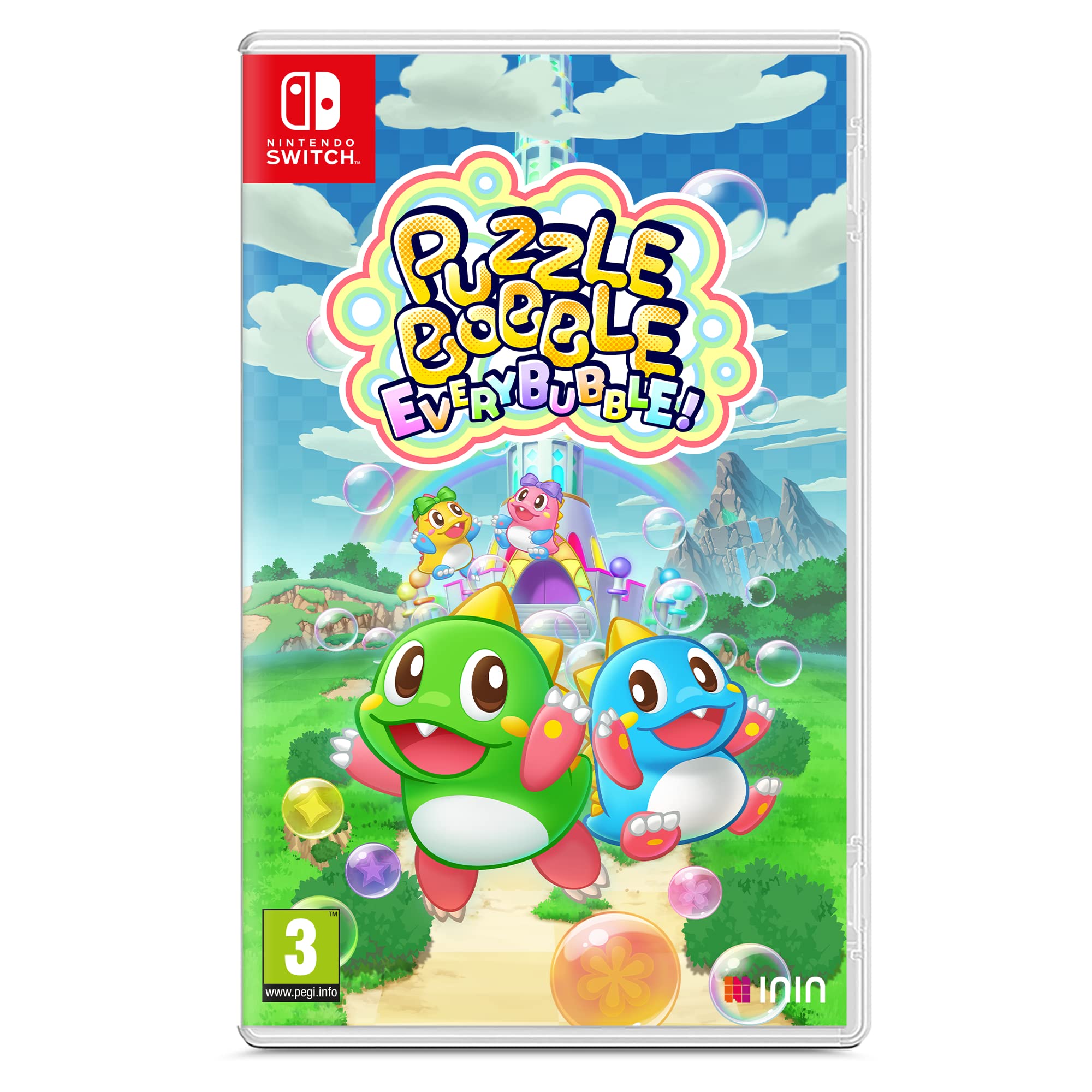 Puzzle Bobble Everybubble! Nintendo Switch Game - Fun Bubble Shooter Puzzle Adventure for Kids & Adults - Perfect for Family Game Night & Travel Entertainment