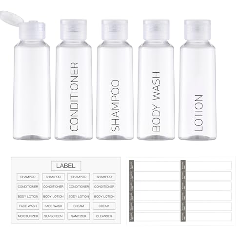 clear bottles+clear caps