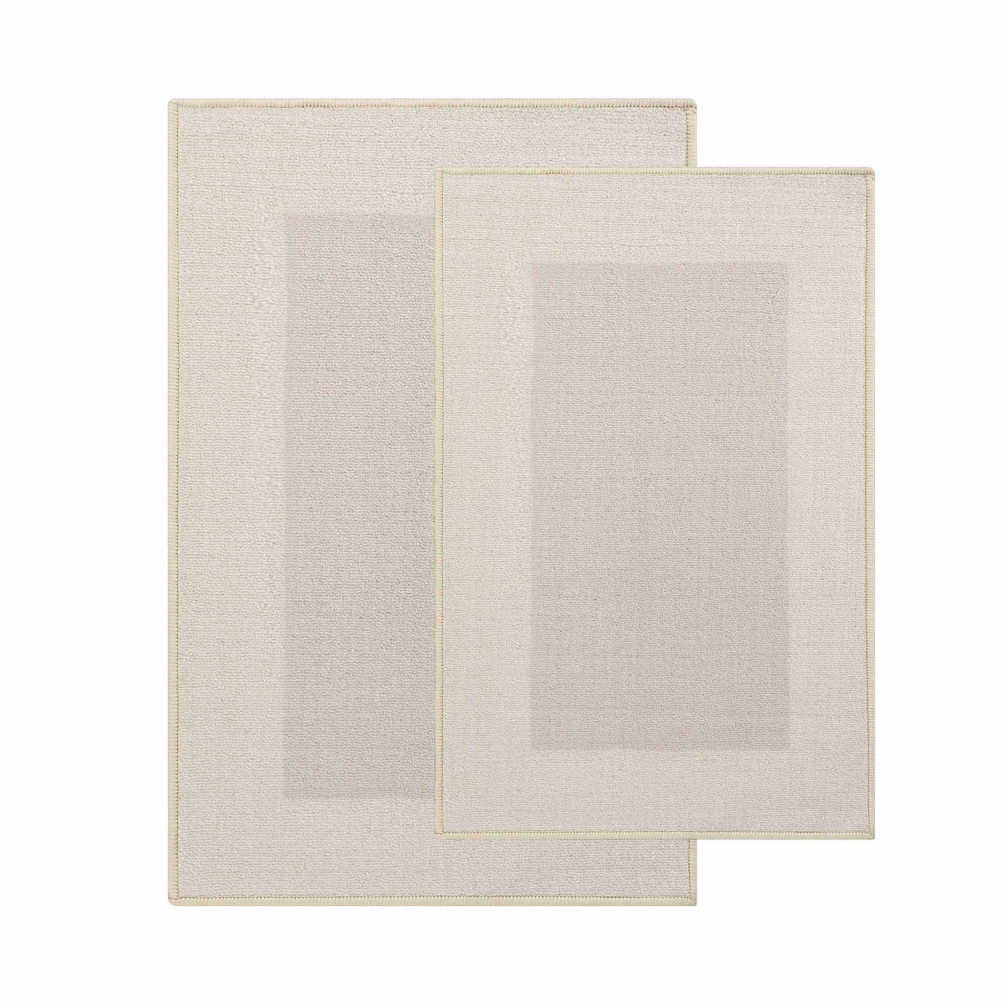 Non-Slip Bath Rug Set - Machine Washable, Super Absorbent & Quick Dry Bathroom Mat for Safety - Perfect for Bathroom, Shower, and Vanity Areas