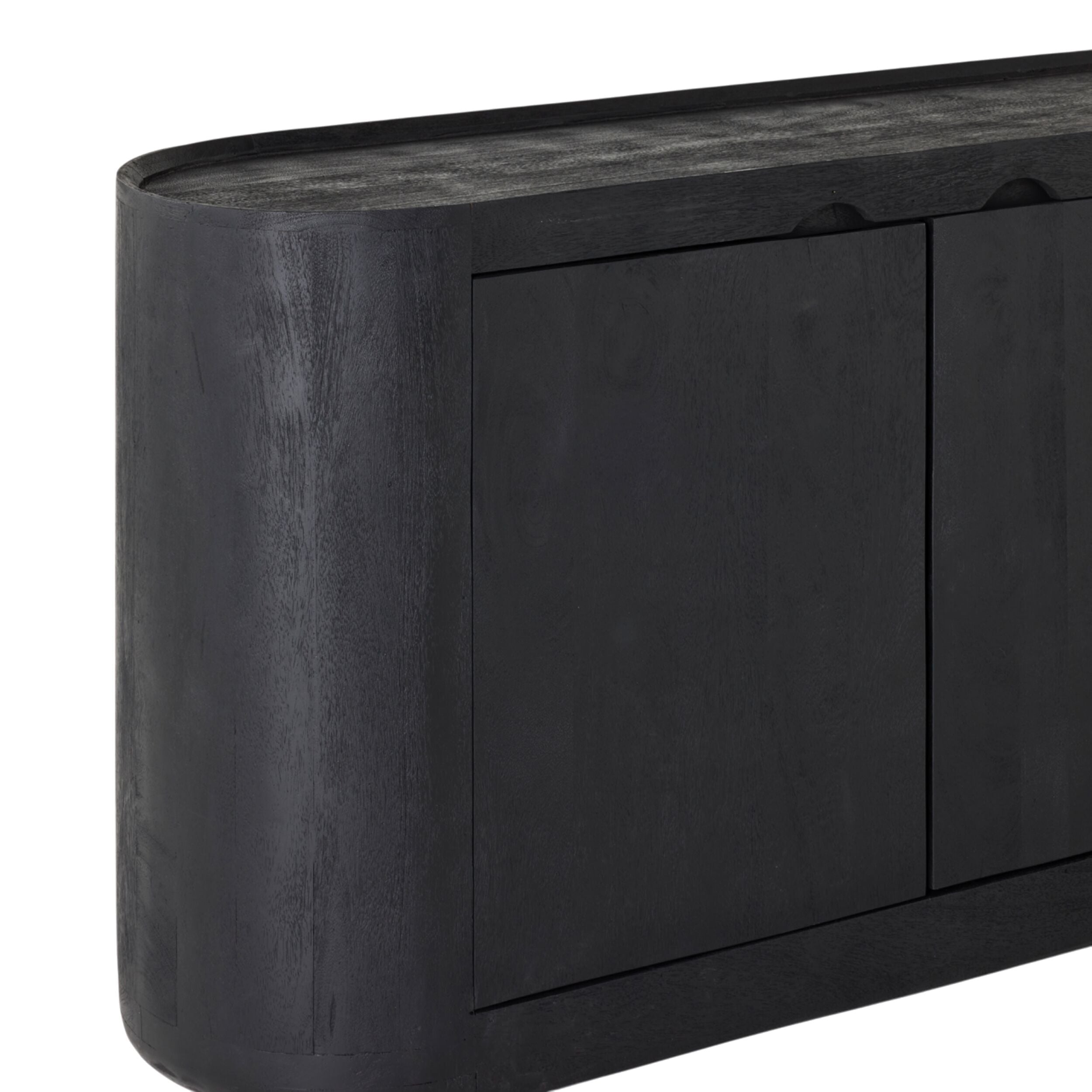 Modern Aurora Sideboard with 3 Drawers - Black Wooden Buffet Cabinet for Dining Room & Living Room Storage | Perfect for Home Decor & Organization