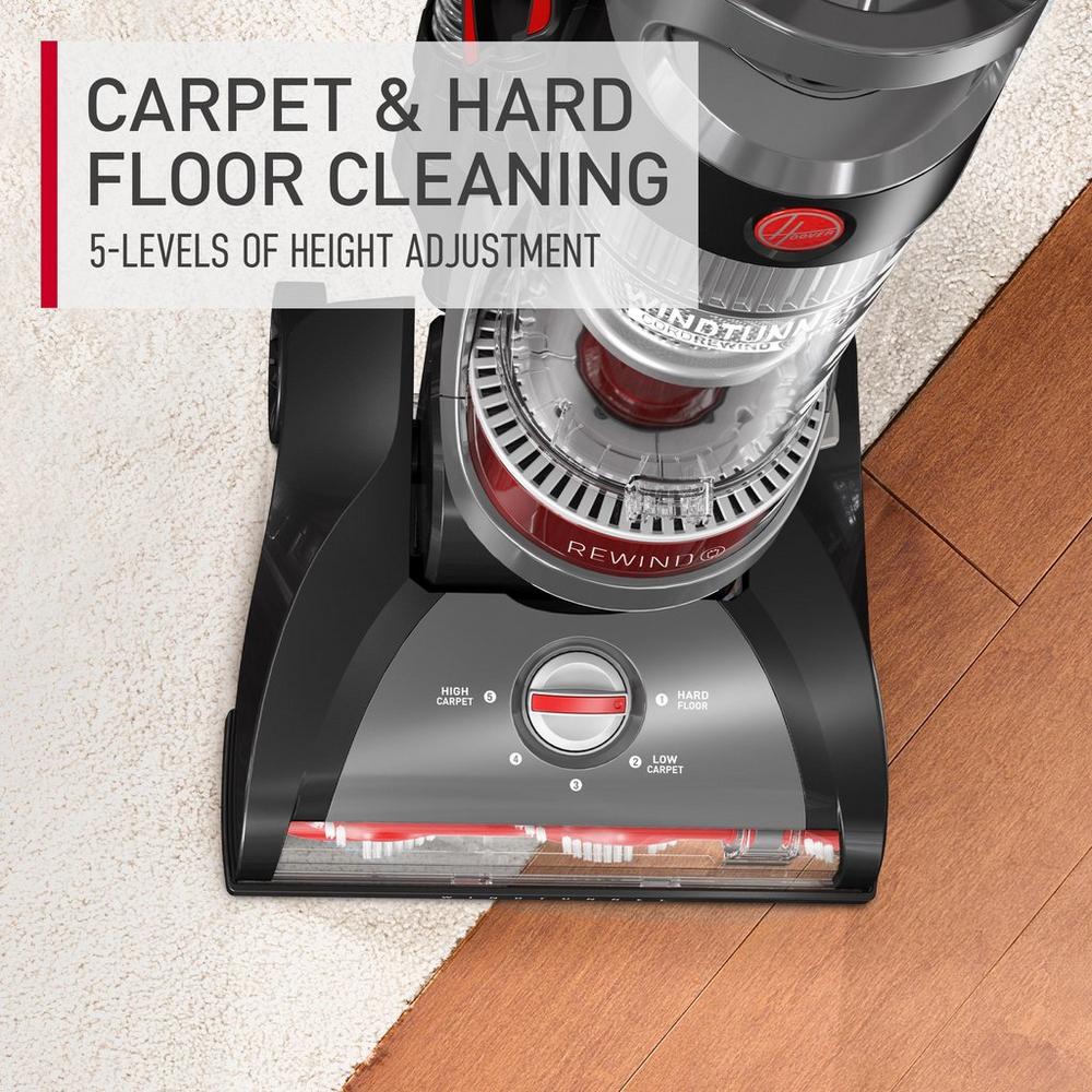 WindTunnel Cord Rewind Pro - Powerful Bagless Upright Vacuum Cleaner with Advanced Cyclonic Technology | Perfect for Pet Hair, Carpet & Hard Floor Cleaning in Homes & Offices