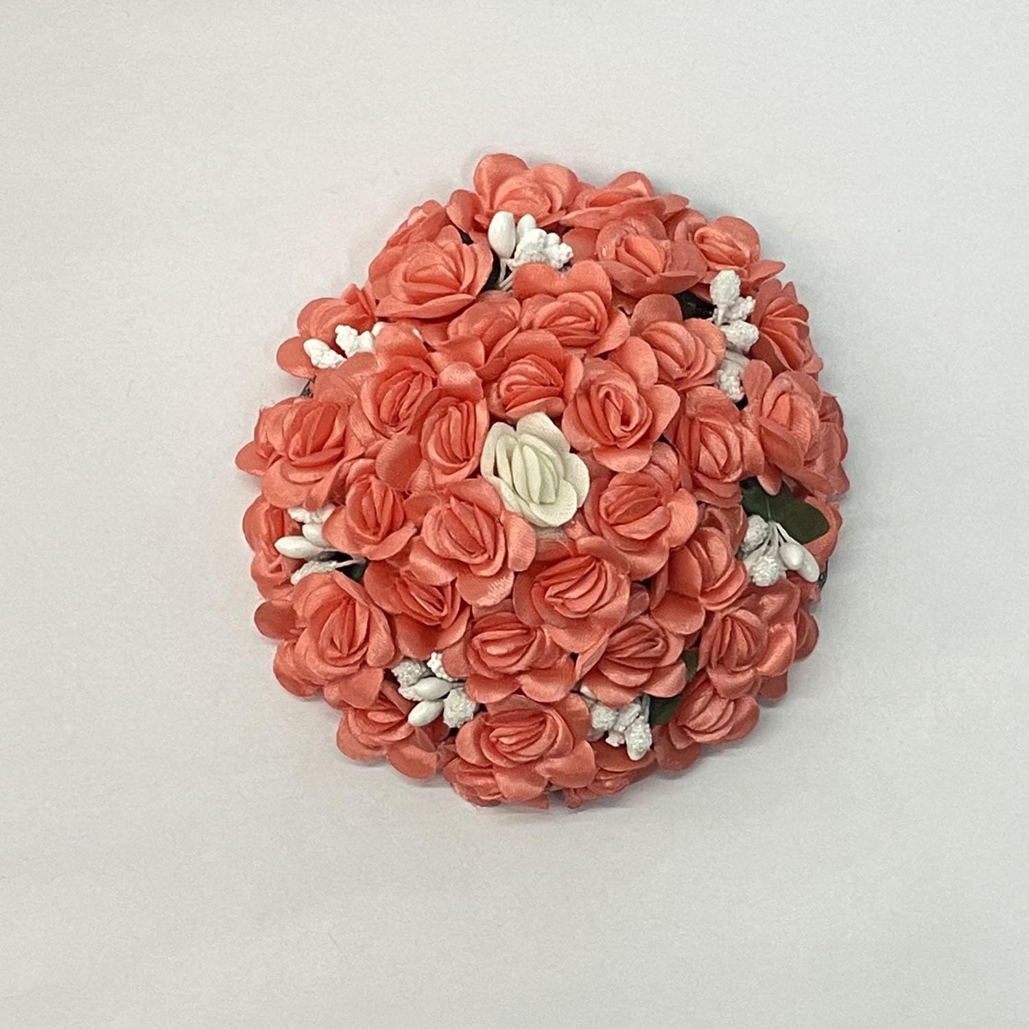 GuruEmbelish Artificial Bridal Bun Juda Maker Flower Gajra Hair Accessories for Women & Girls - Pack of 1 | Perfect for Weddings, Parties & Traditional Indian Hairstyles