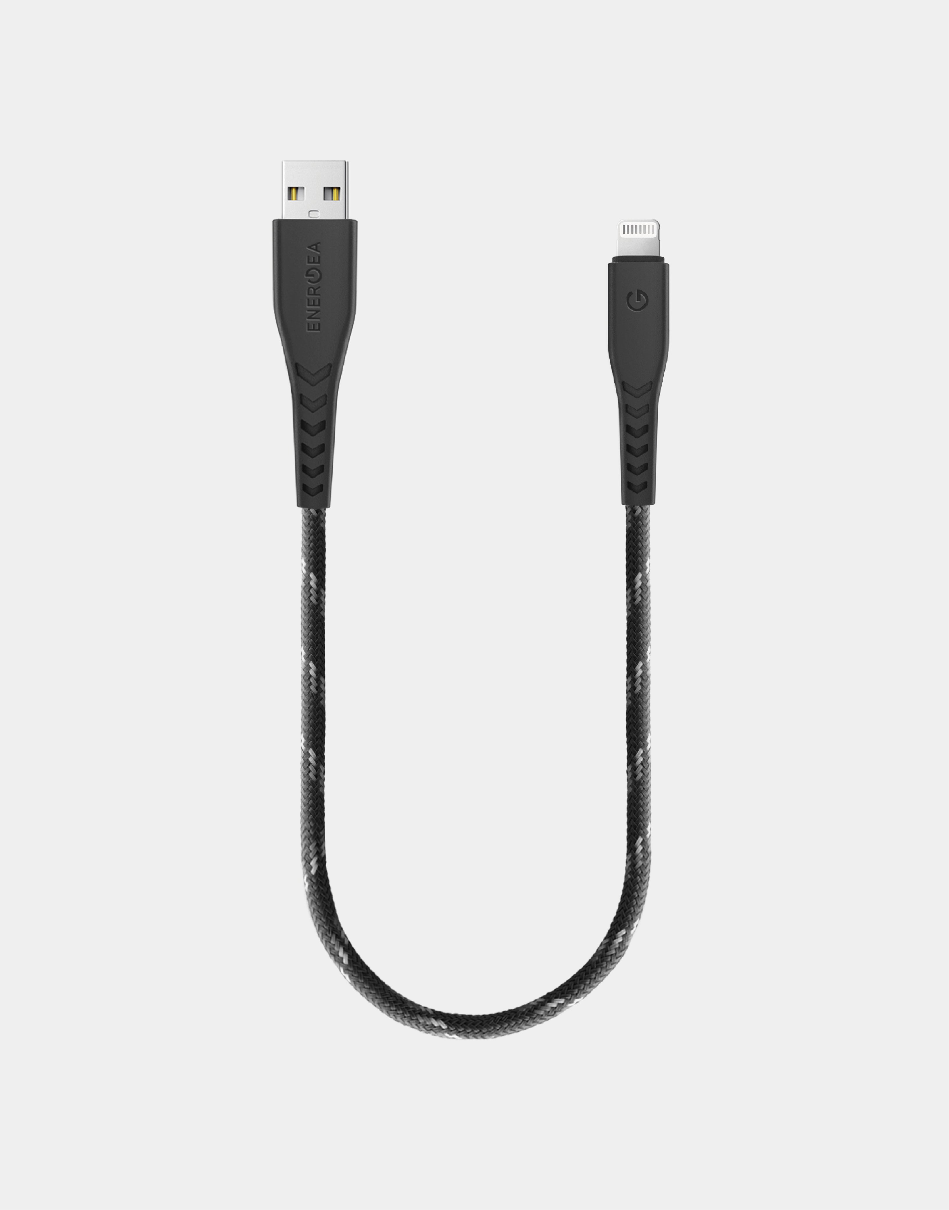 NyloFlex Lightning to USB A Cable 30CM - Fast Charging & Sync Cable for iPhone - Perfect for Home, Office & Travel Use