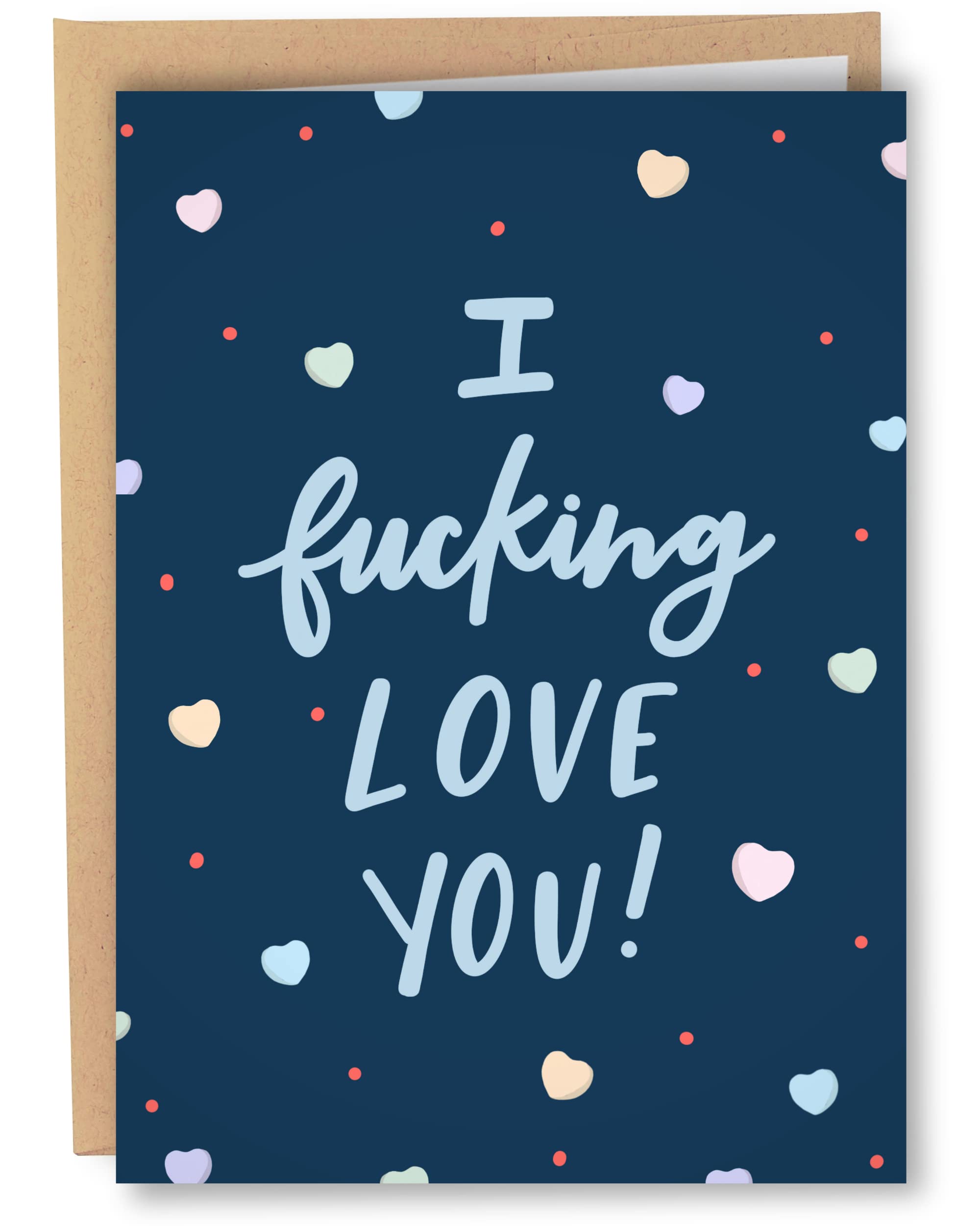 Funny Naughty Anniversary & Birthday Cards for Husband or Wife - Romantic Valentine's Day Greeting Cards for Couples - I Love You Dirty Humor Cards - Perfect for Date Nights & Surprise Gifts