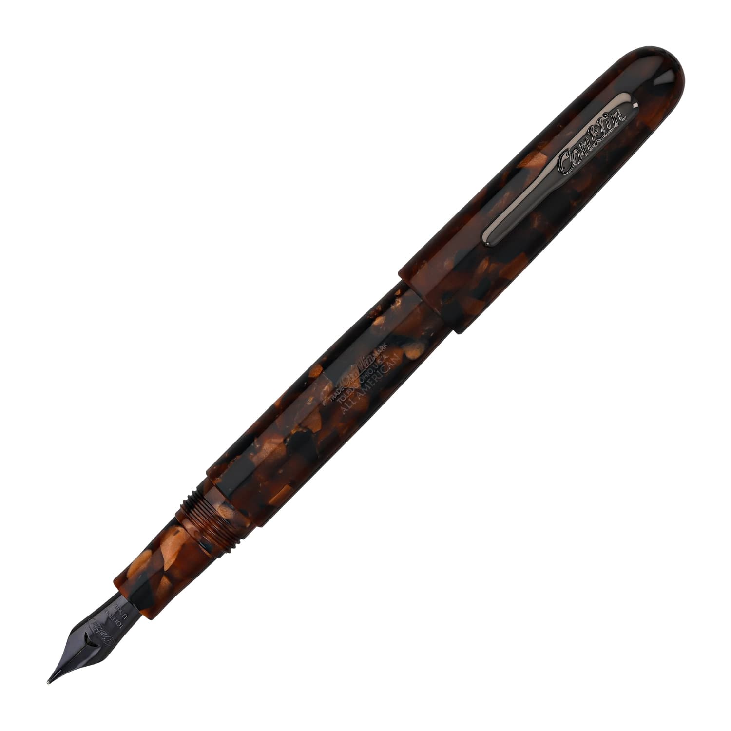 Conklin All American Fountain Pen - Premium Brownstone Finish for Smooth Writing | Ideal for Professionals, Students & Gift Giving