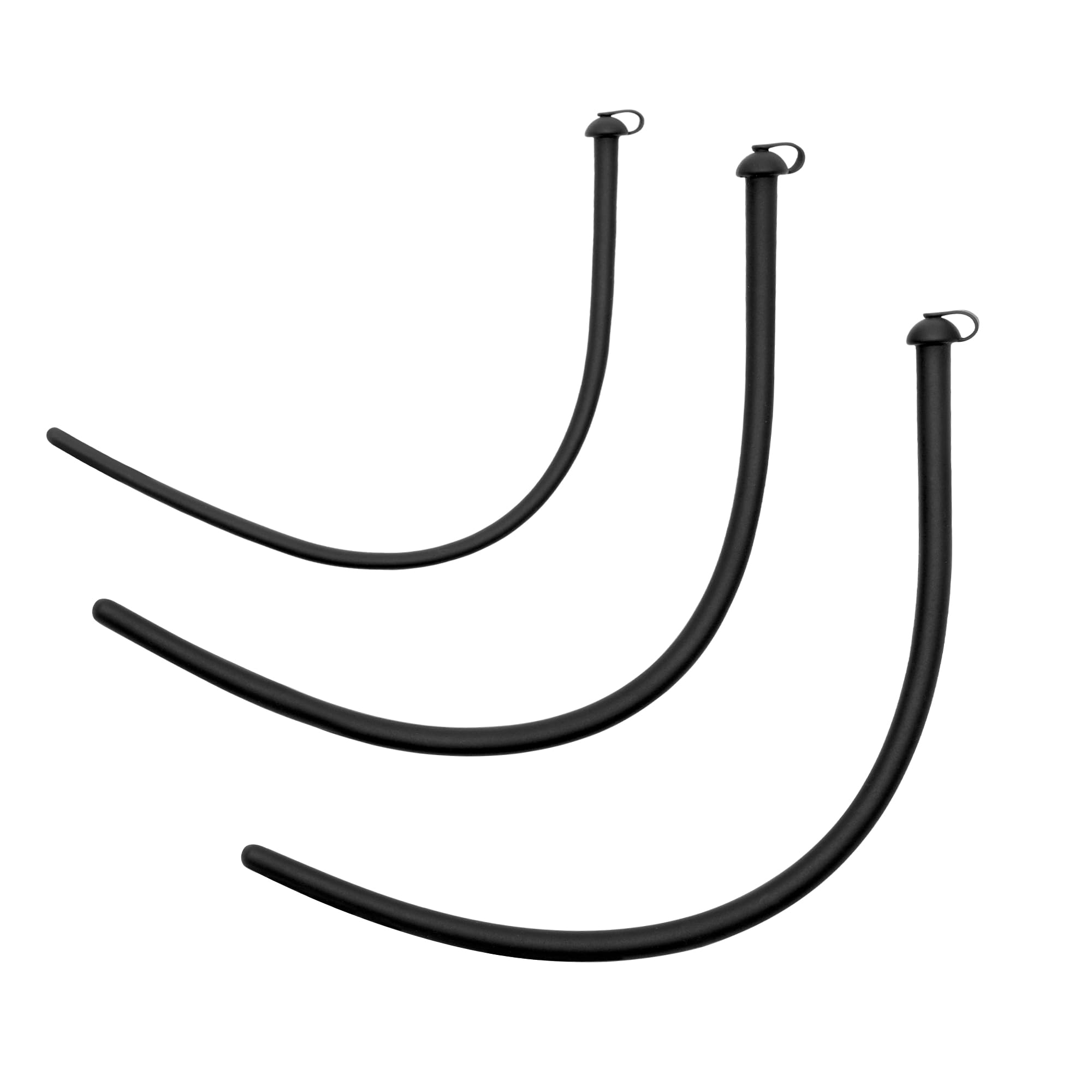 BEWISH 3PCS Silicone Hollow Urethral Sounding Vibe Penis Plug with Cap - Urine Dilator Prostate Massager for Fetish Play & Masturbation (Round Shape) - Perfect for BDSM, Adult Play & Sensual Exploration