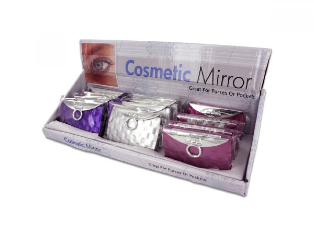 StarSun Depot 48-Pack Wholesale Cosmetic Purse Display Stands - Compact Makeup Organizer for Retail Stores & Beauty Salons