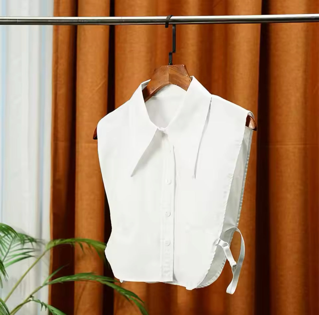 Dickie Fake Collar White - Stylish Detachable Shirt Collar for Women & Men | Perfect for Cosplay, Office Wear & Fashion Outfits