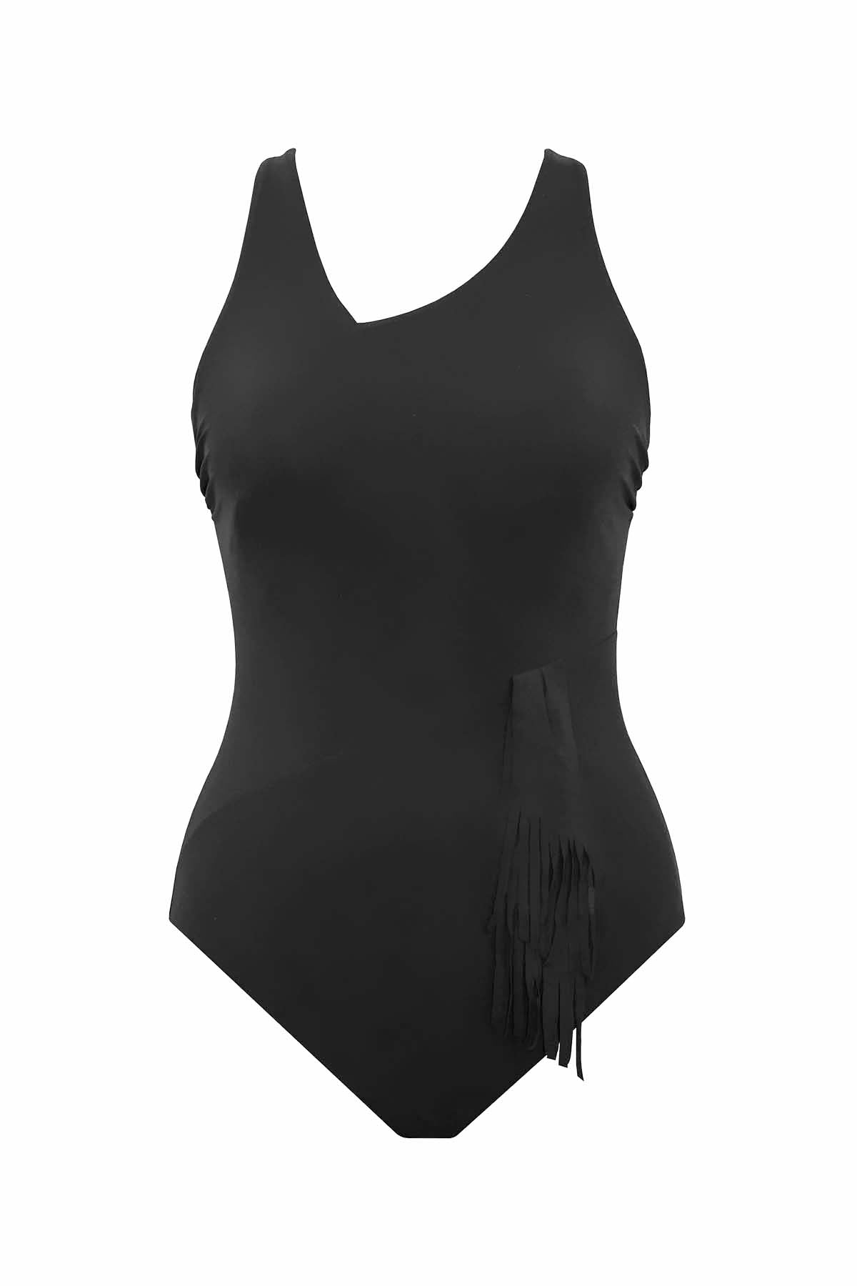 Elegant Sashay One Piece Swimsuit in Banda Print - Perfect for Beach Vacations, Pool Parties & Summer Getaways