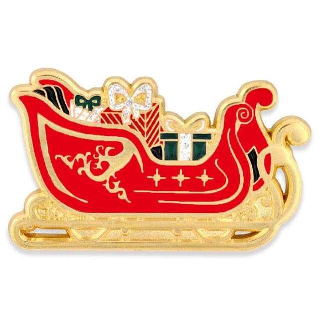 Santa Sleigh Gold Plated