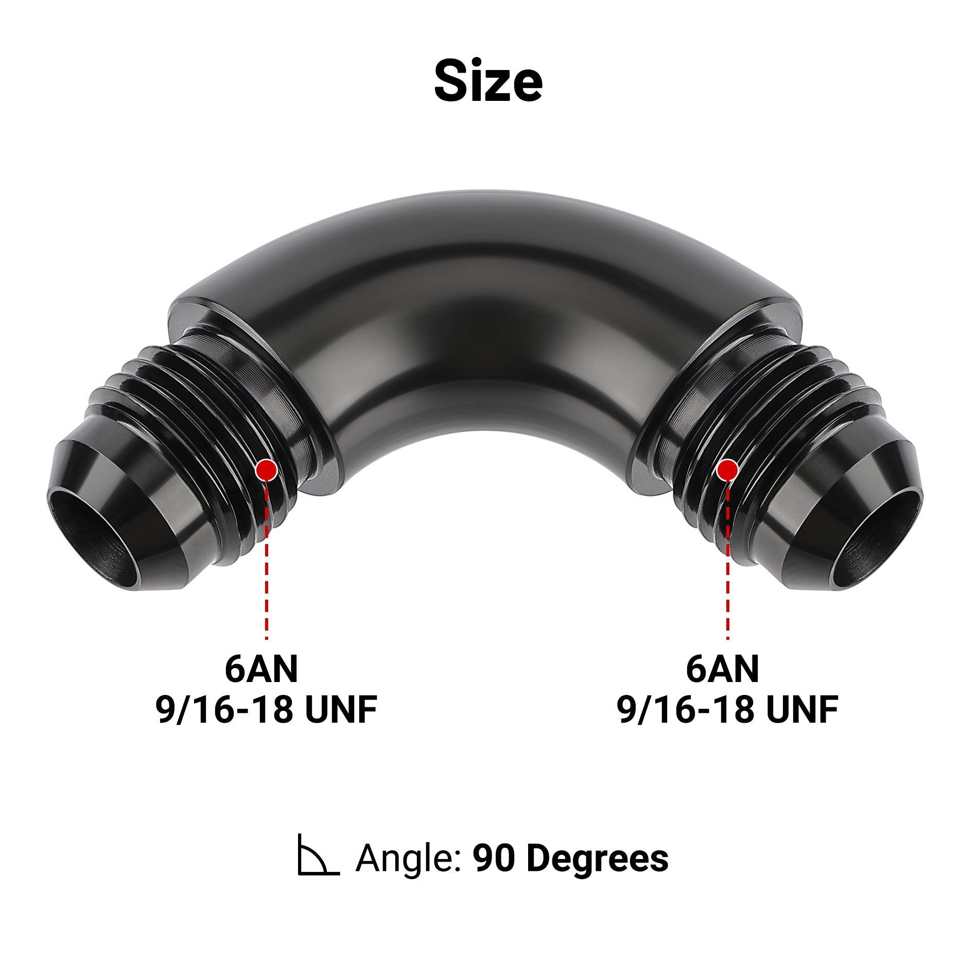 EVIL ENERGY AN Male to Male Full Flow Swivel Coupler Union Fitting Adapter - High Performance Aluminum AN Fittings for Fuel, Oil & Coolant Lines - Perfect for Automotive, Racing & Marine Applications