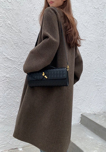 Handmade Woven Leather Clutch Purse for Women - Elegant Crossbody Bag for Evening Parties, Weddings & Date Nights | Durable Genuine Leather Small Handbag