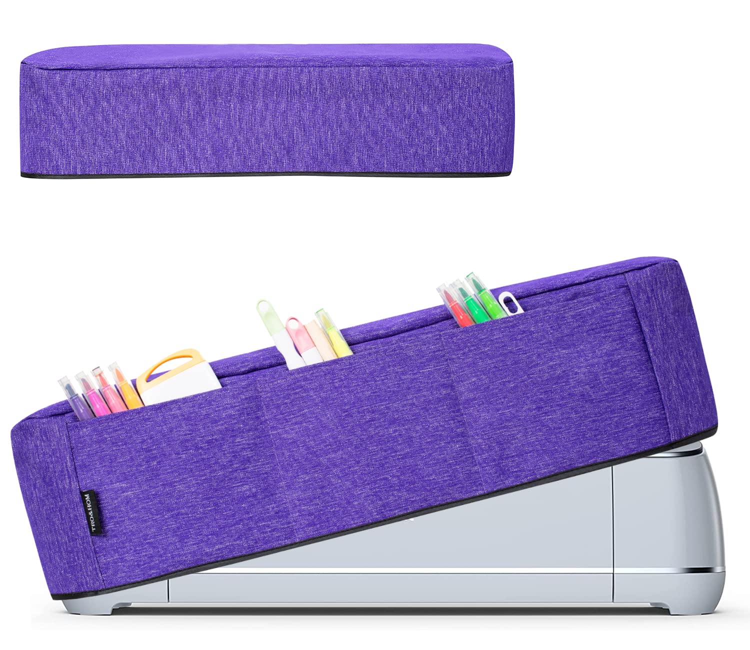 Premium Dust Cover for Cricut Maker 3/Maker/Explore Air 2 - Protective Machine Cover with Storage Pockets for Tools, Pens & Accessories - Ideal for Scrapbooking, DIY Crafts & Die-Cut Projects