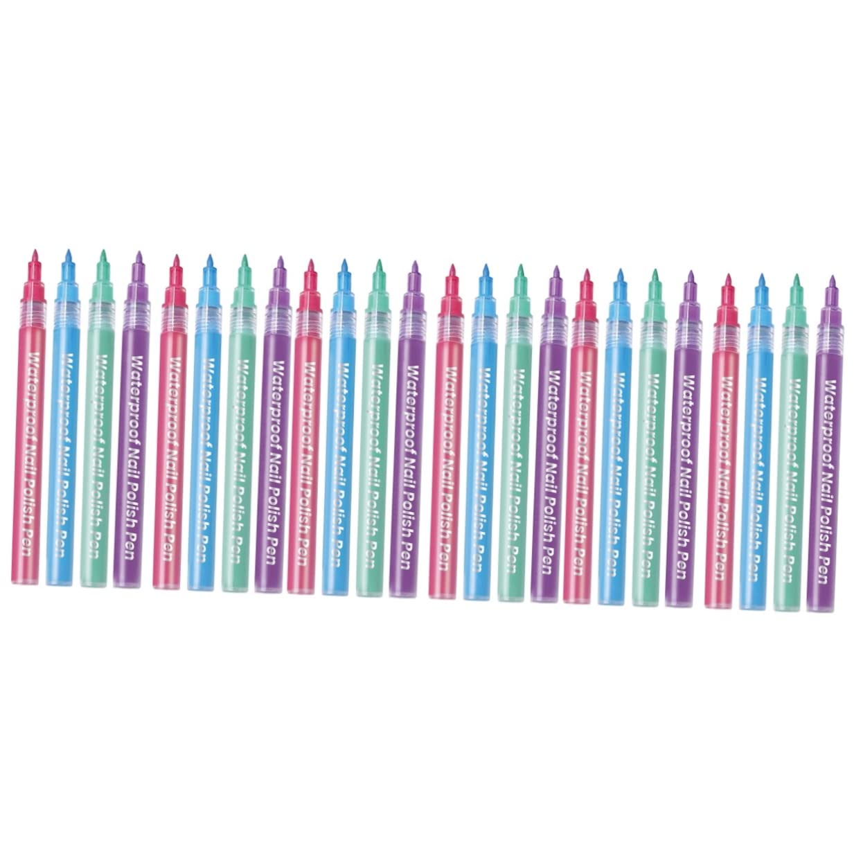 24 Pcs Minkissy Nail Art Pens - Acrylic Paint & Dotting Polish for Nail Design, DIY Nail Graffiti & Professional Nail Art Accessories - Perfect for Salon, Home Manicure & Creative Nail Art Projects